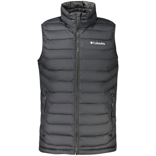 Black Polyester Sleeveless Jacket