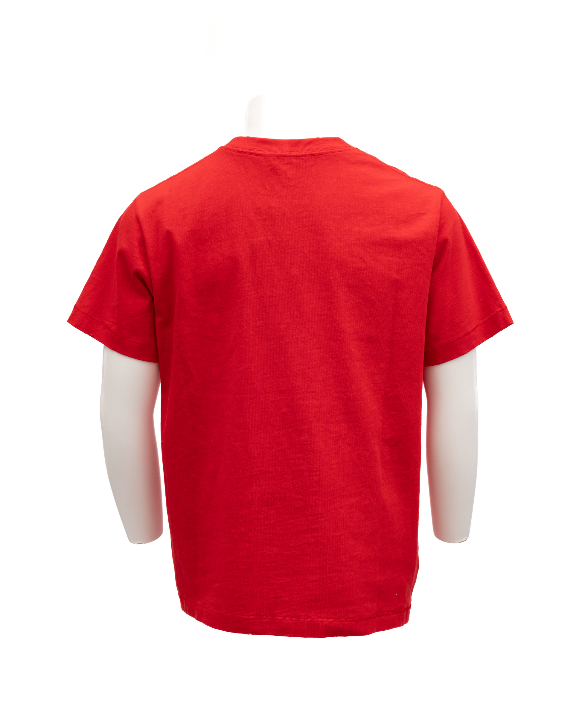 Red Cotton T-Shirts Crew Neck