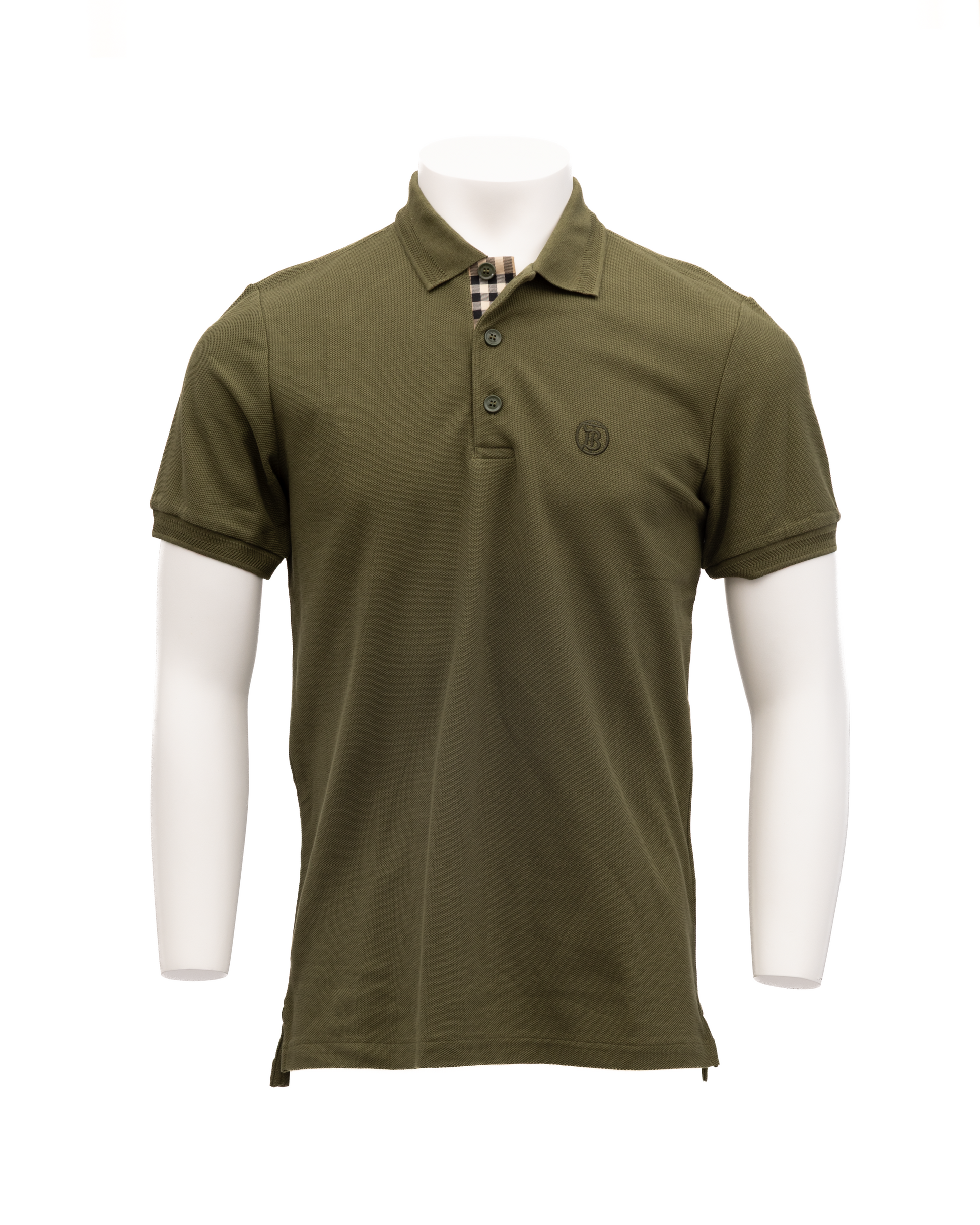 Olive Cotton Polo Shirt