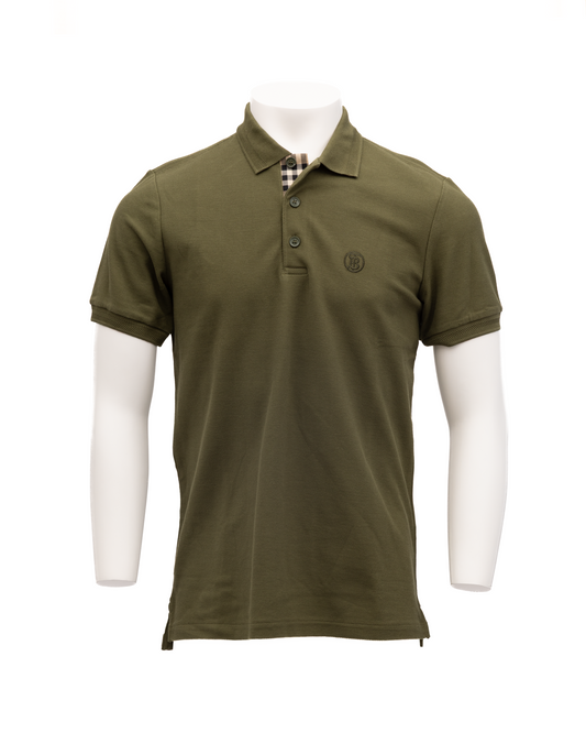 Olive Cotton Polo Shirt