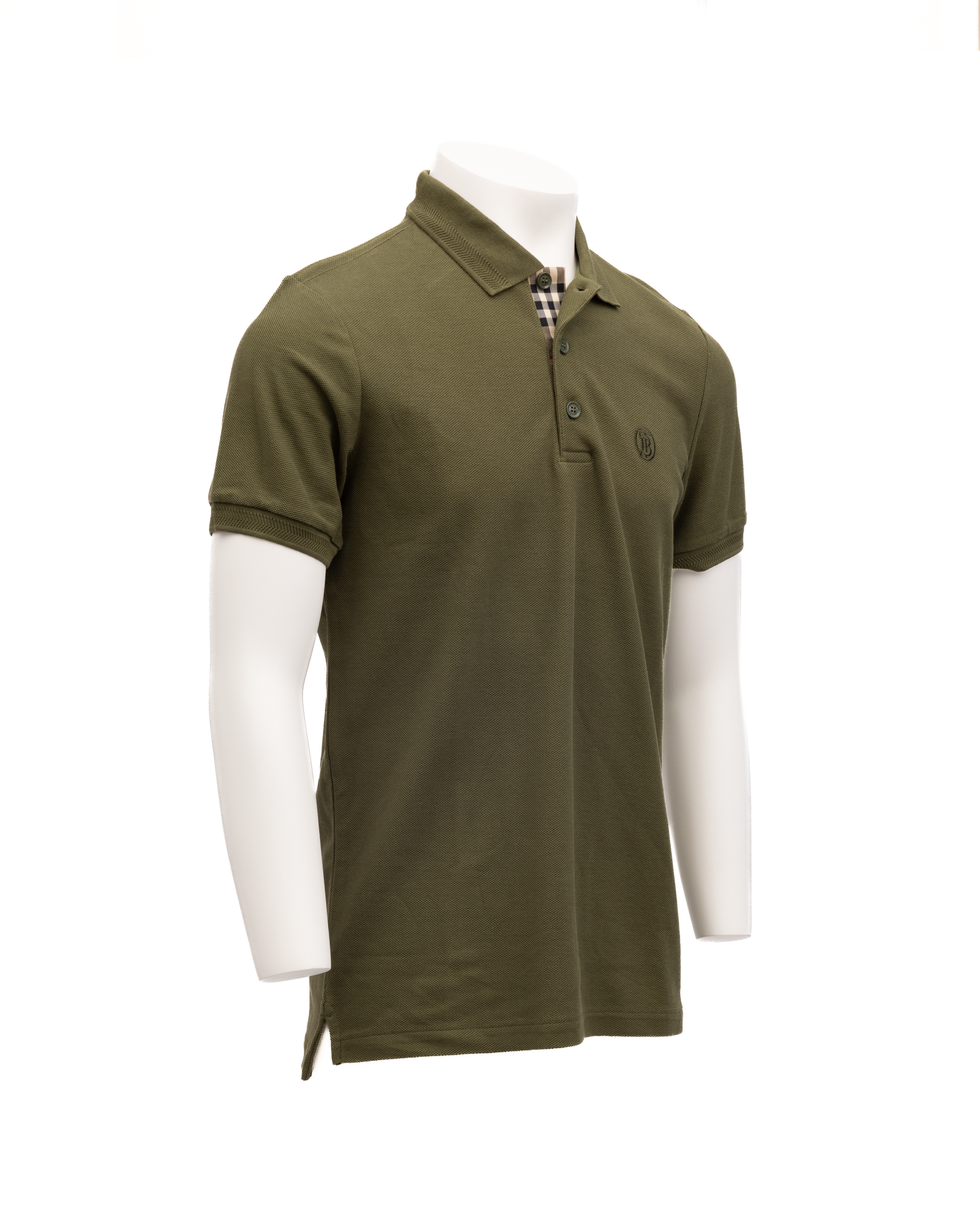 Olive Cotton Polo Shirt