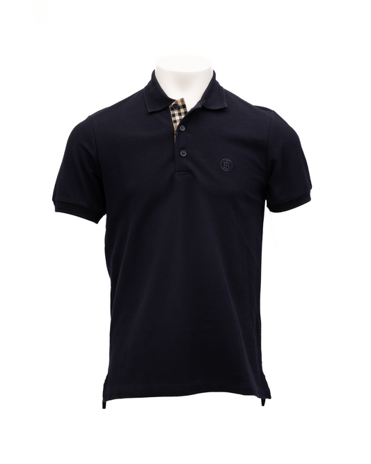 Coal Blue Cotton Polo Shirt