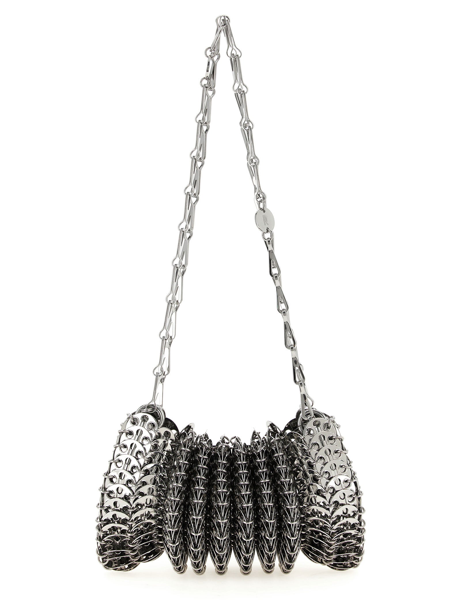 Silver Stainless Steel Shoulder Bag