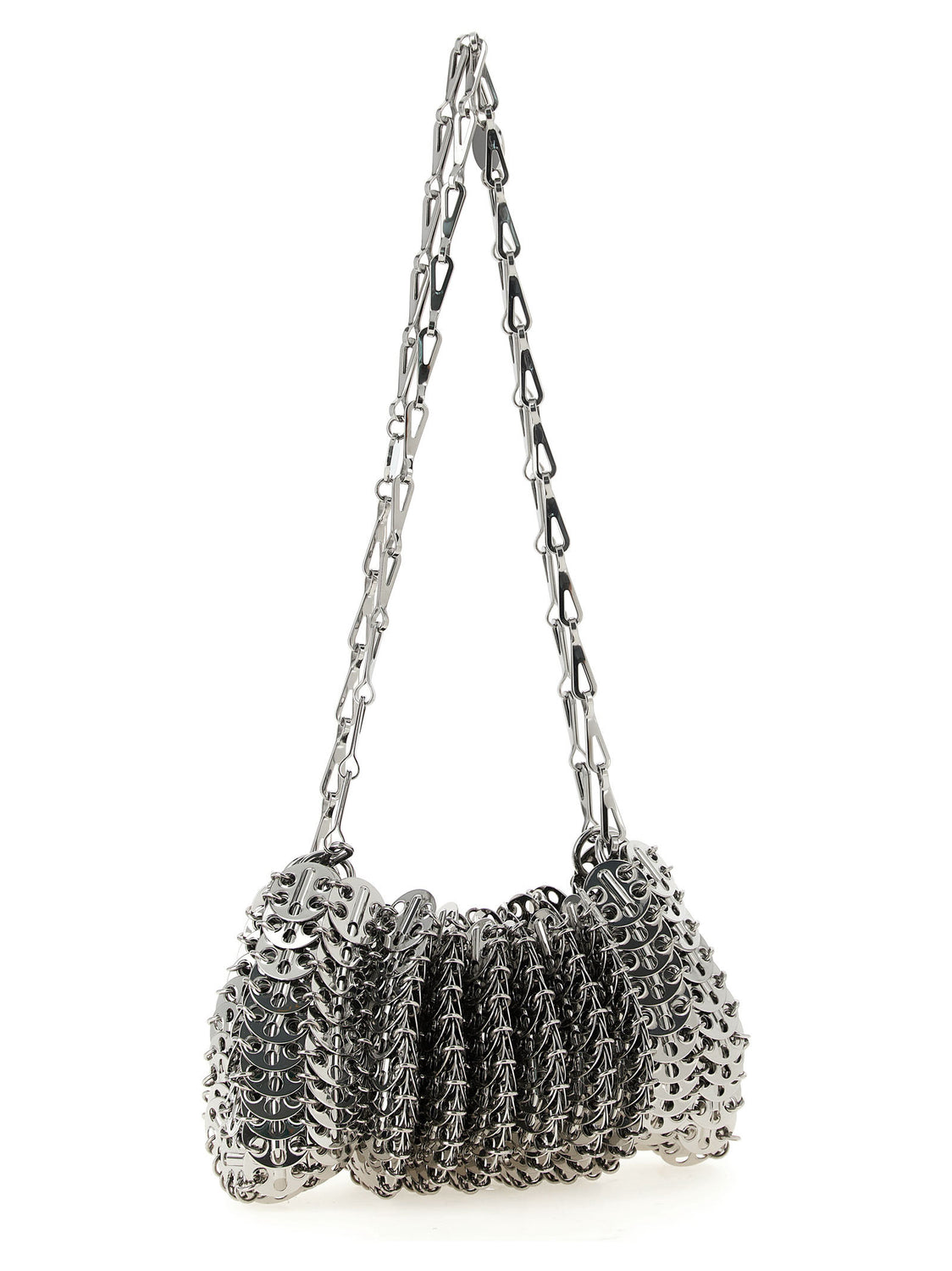 Silver Stainless Steel Shoulder Bag