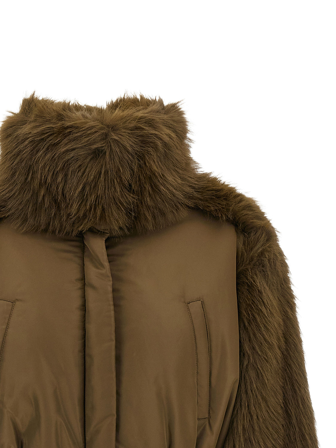 Bicolor Virgin Wool Bomber