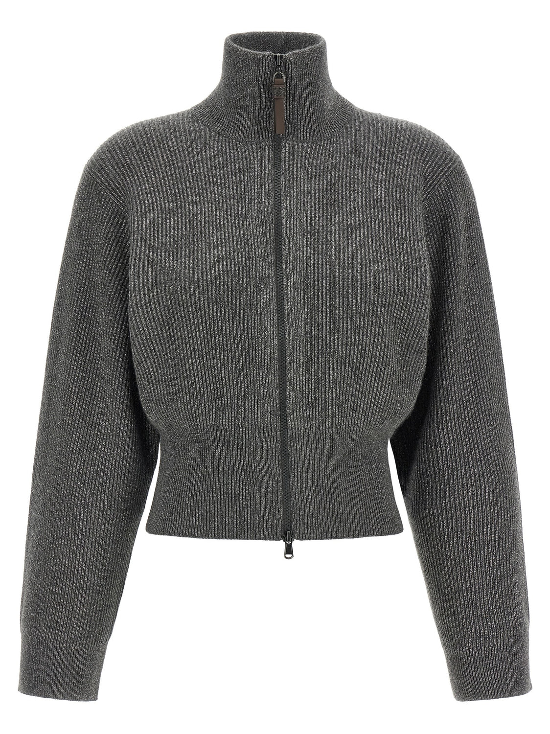Gray Cashmere Cardigan