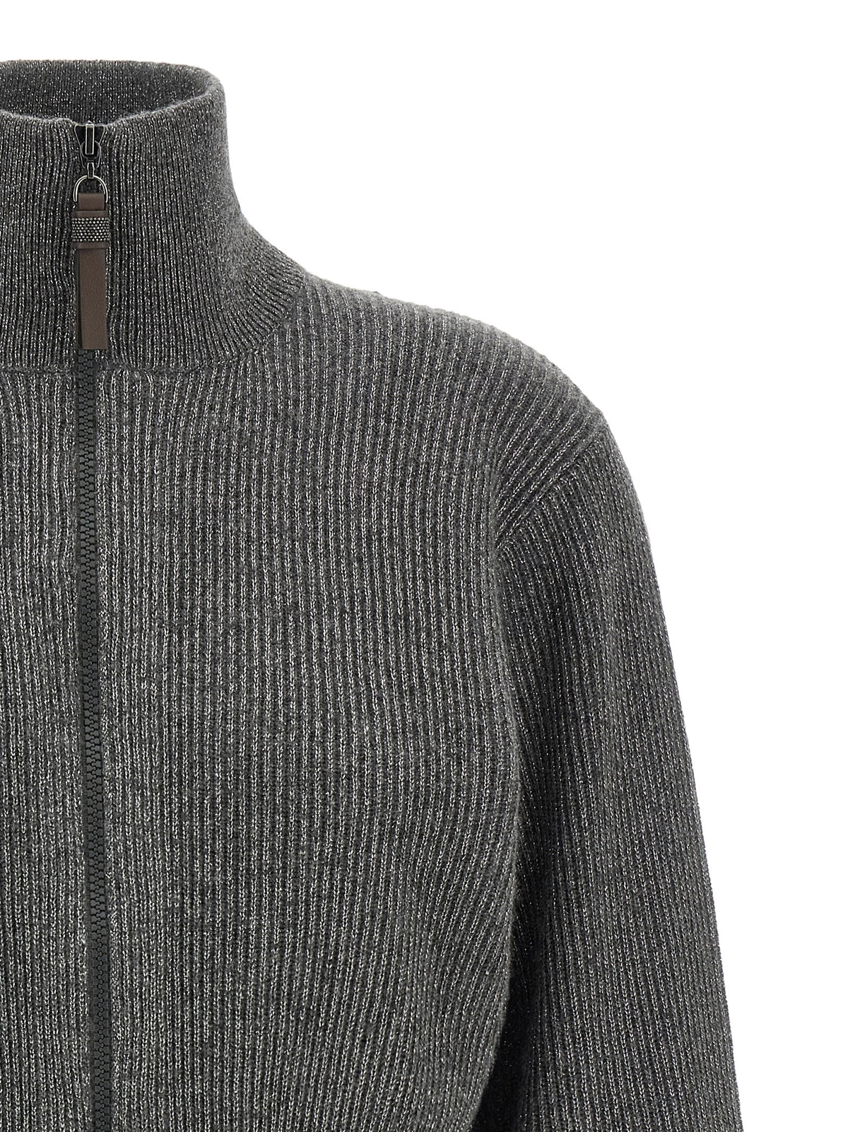 Gray Cashmere Cardigan
