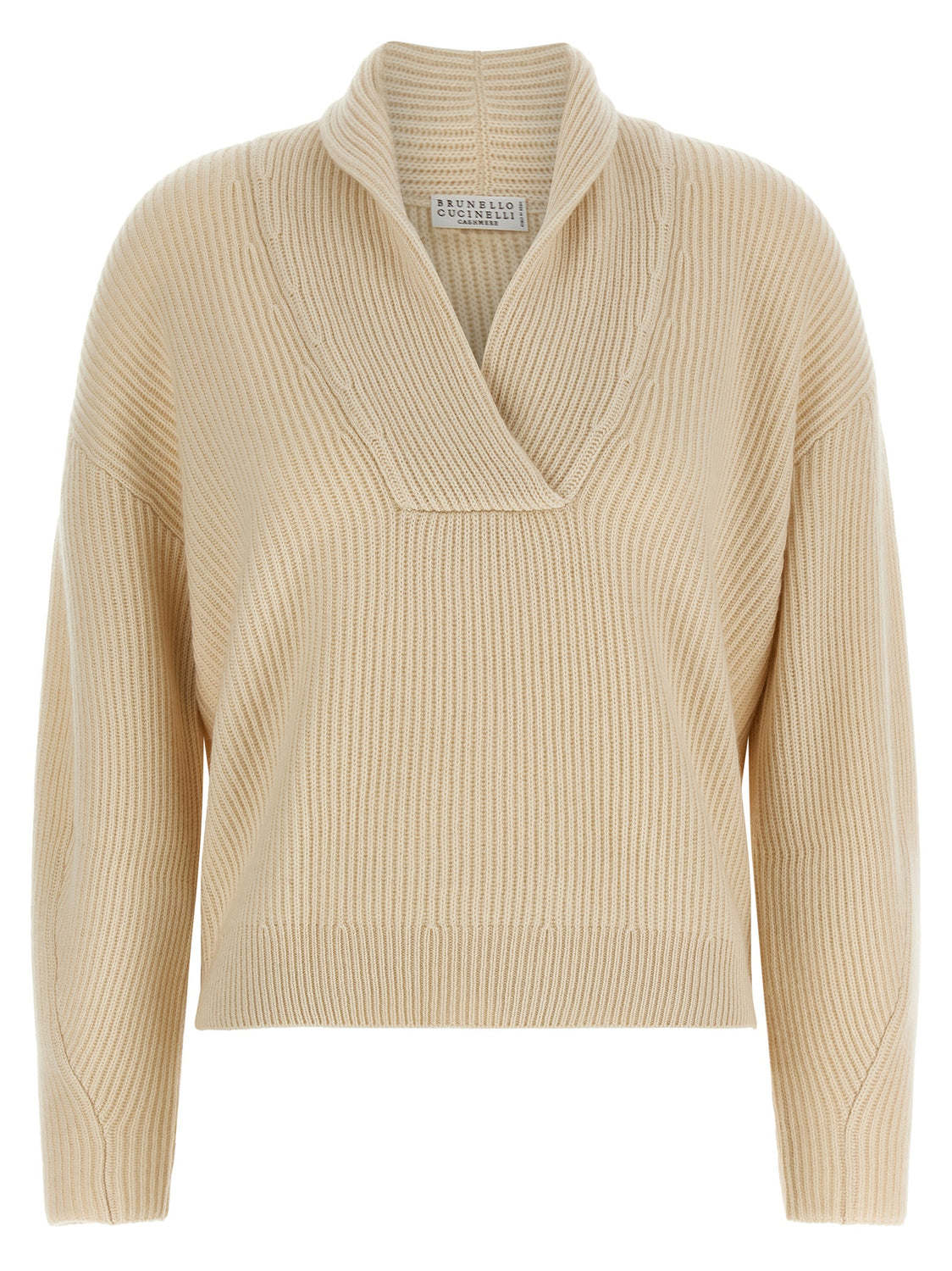 Beige Cashmere Cardigan