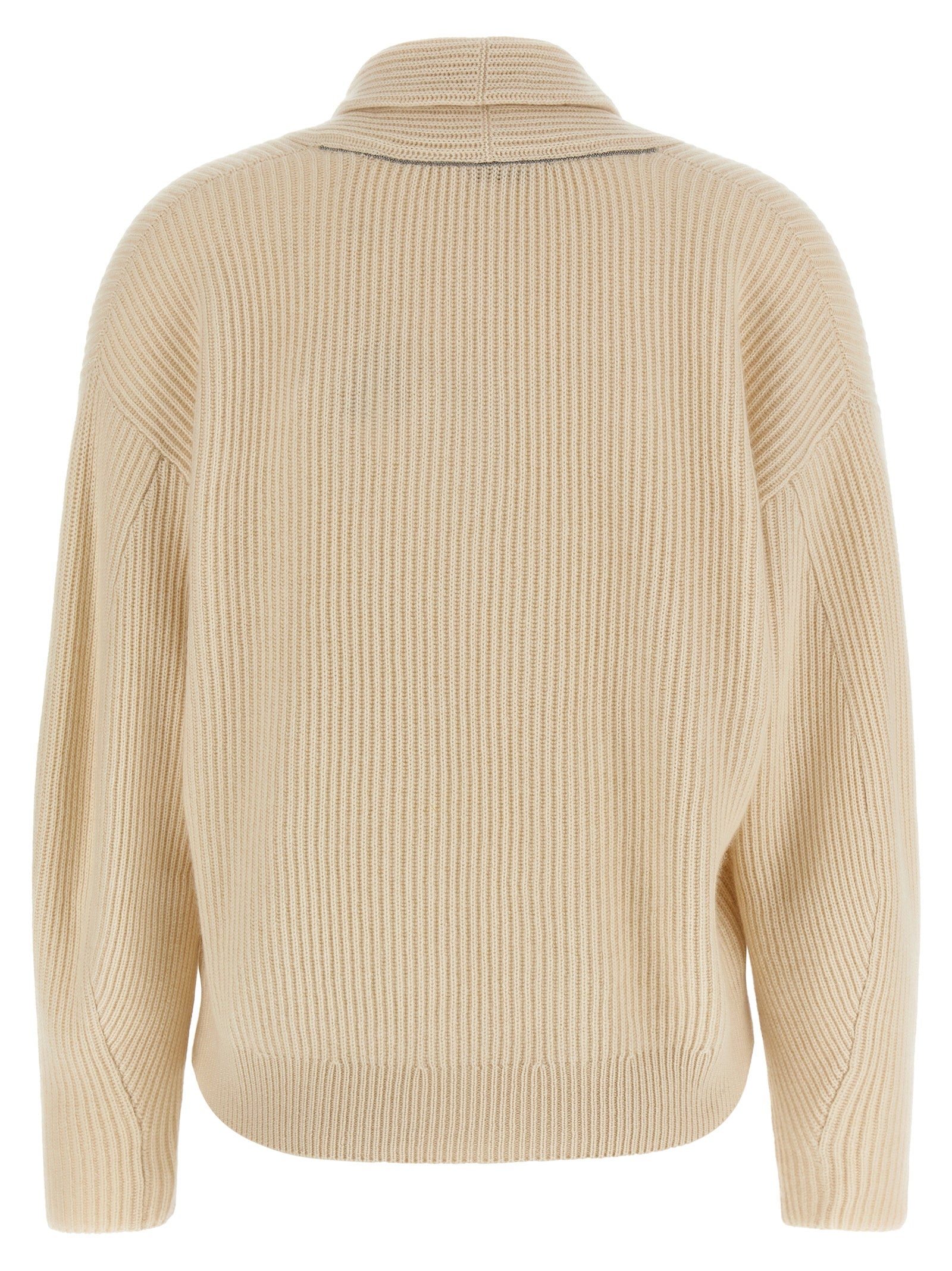 Beige Cashmere Cardigan