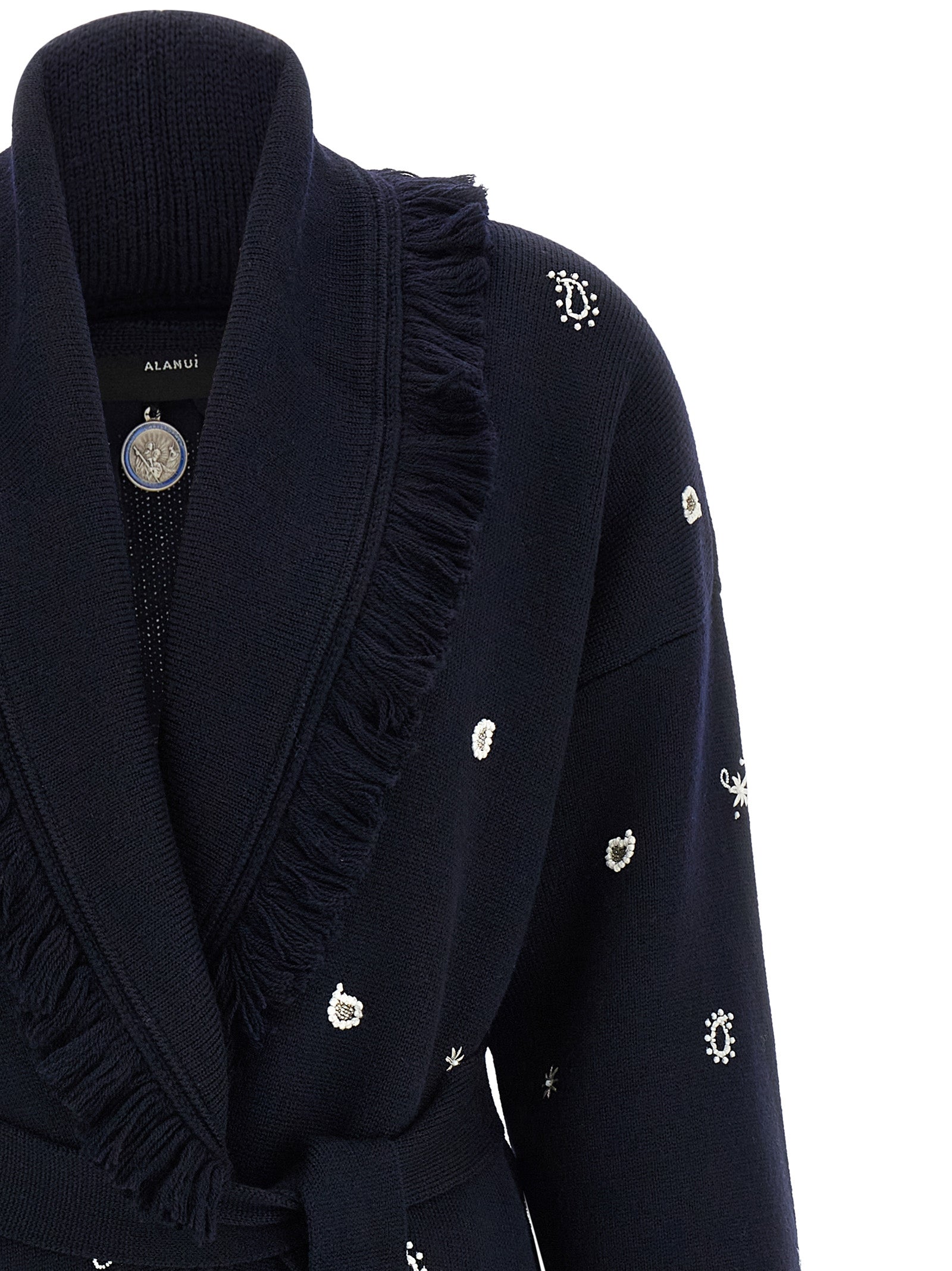 Blue Virgin Wool Cardigan
