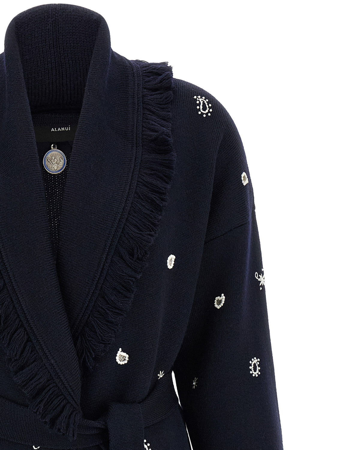 Blue Virgin Wool Cardigan