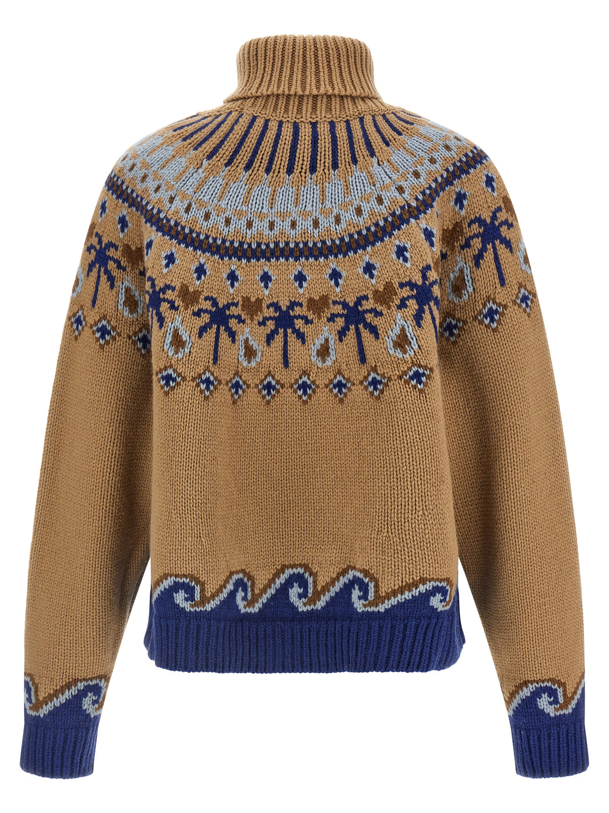 Beige Virgin Wool Cardigan
