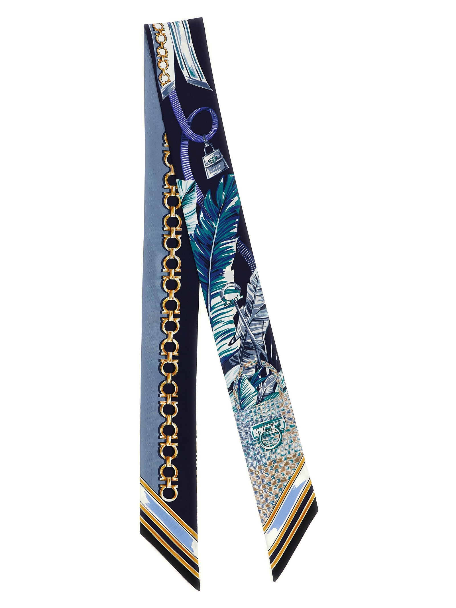 Blue Silk Foulard