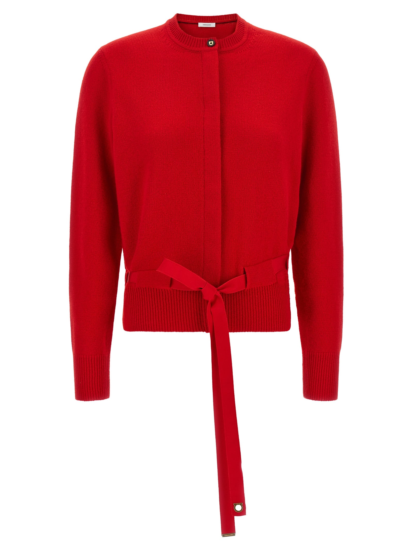 Red Cashmere Cardigan