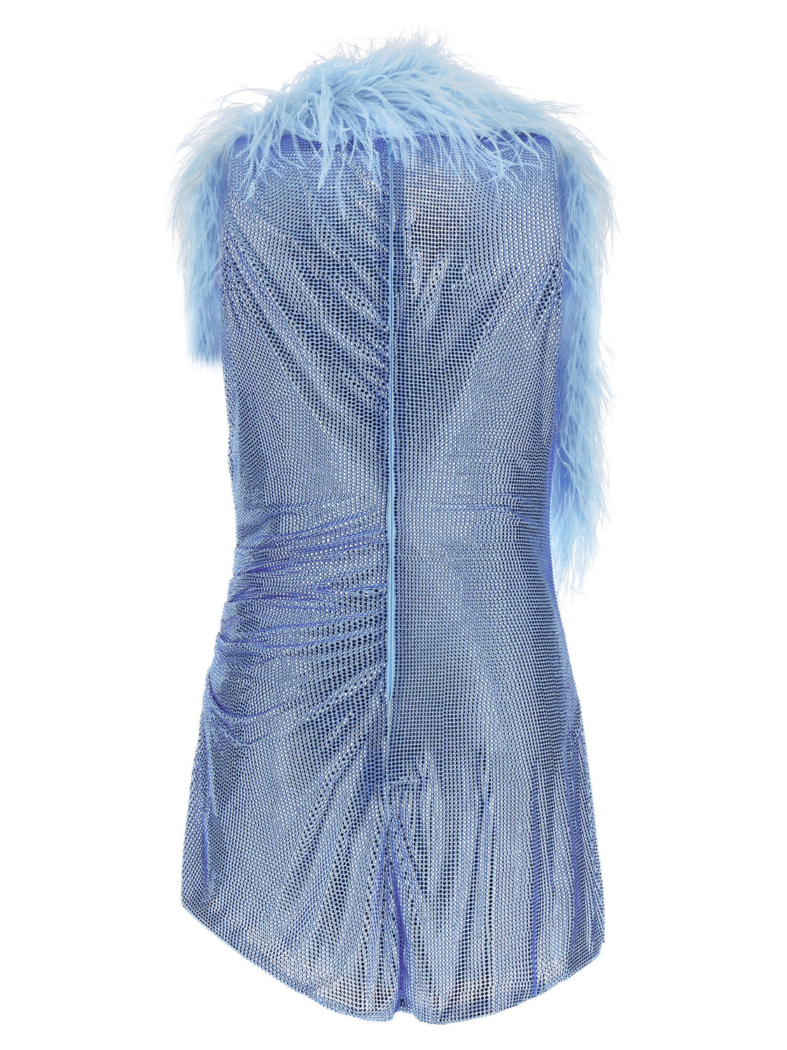 Blue Polyamide Cocktail Dress