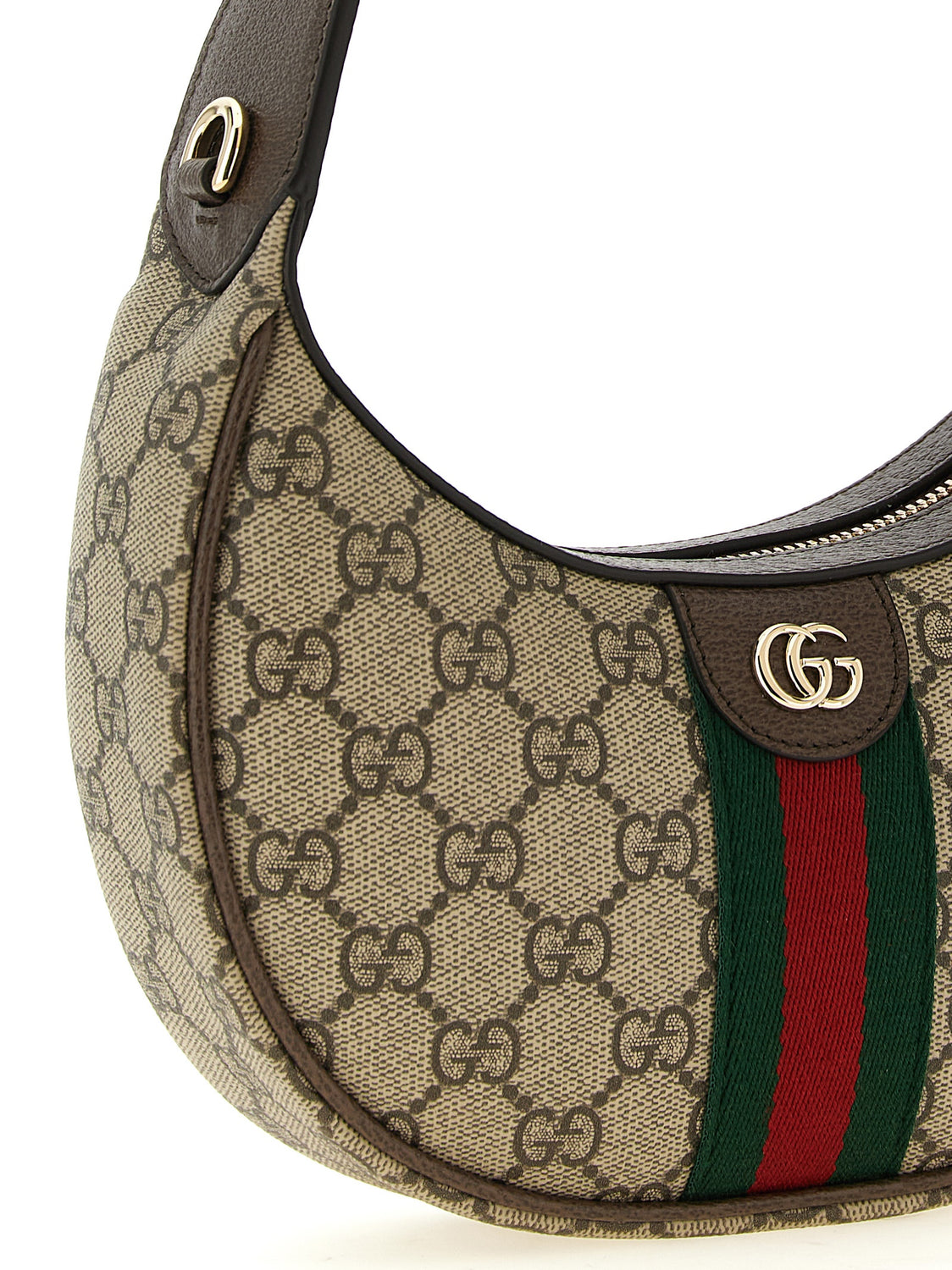 Beige Polyethylene Crossbody Bag