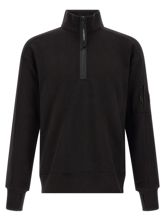 Black Cotton Sweatshirt