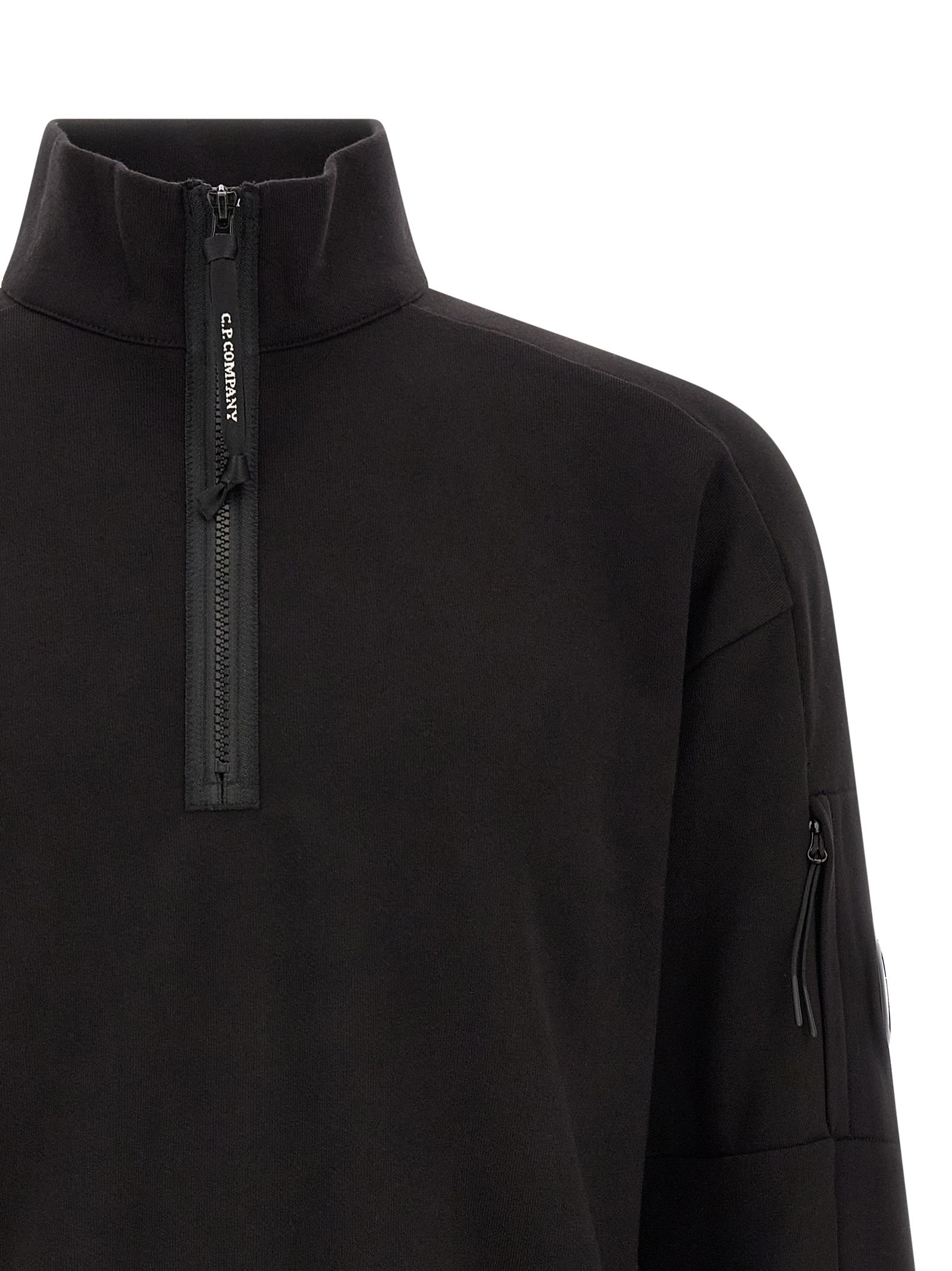 Black Cotton Sweatshirt