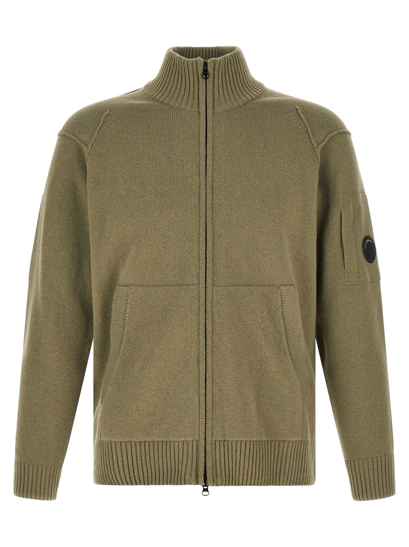 Bicolor Wool Cardigan