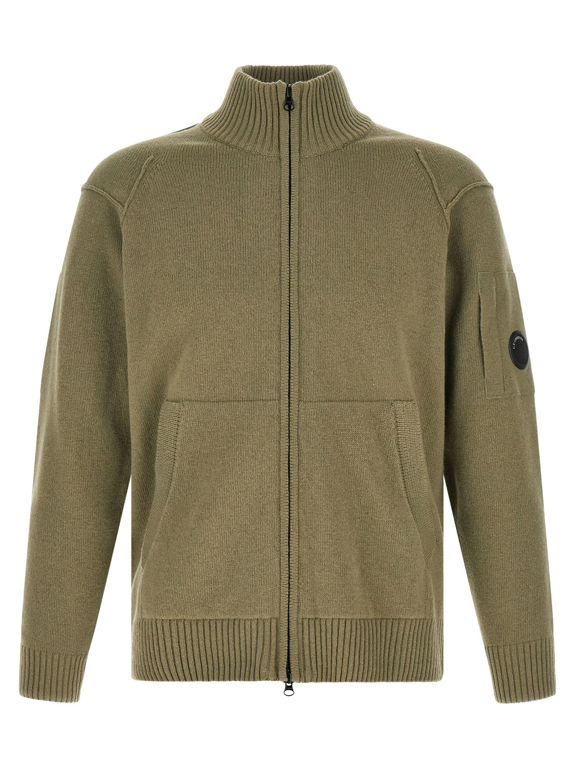 Bicolor Wool Cardigan