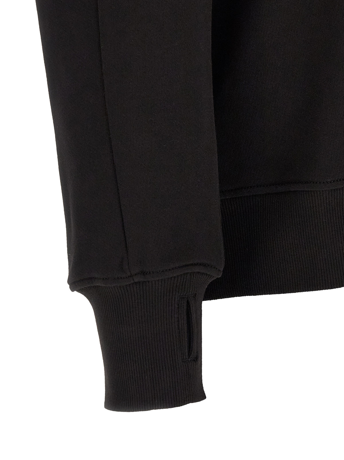 Black Cotton Sweatshirt