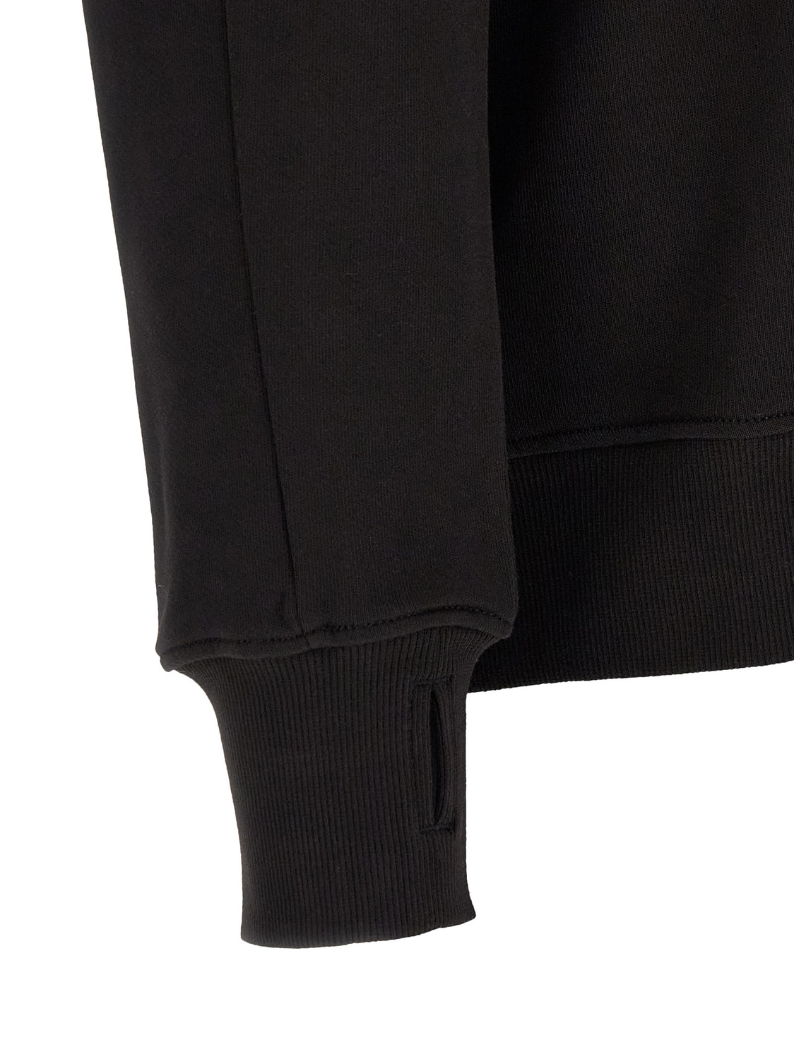 Black Cotton Sweatshirt