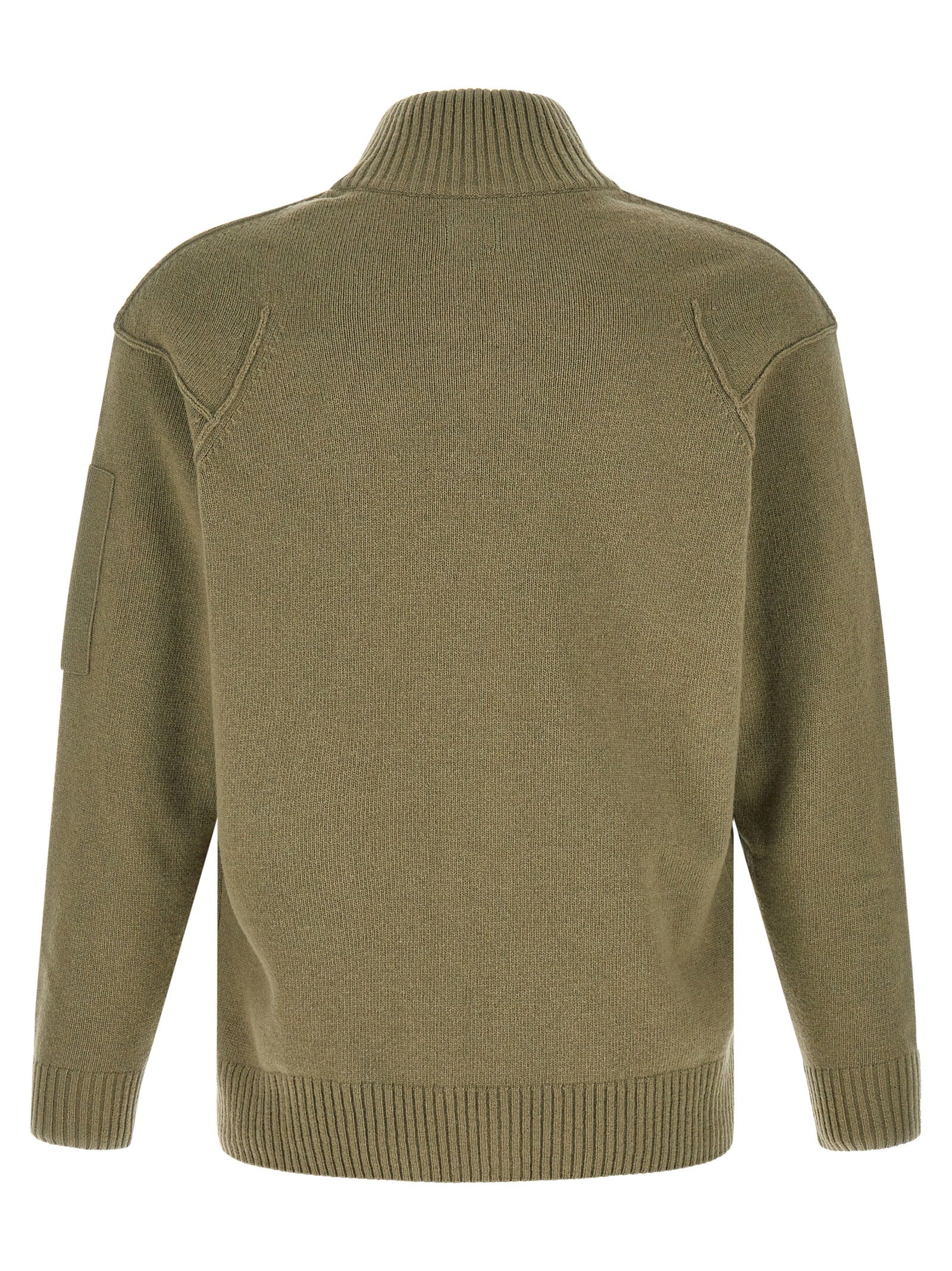 Bicolor Wool Cardigan