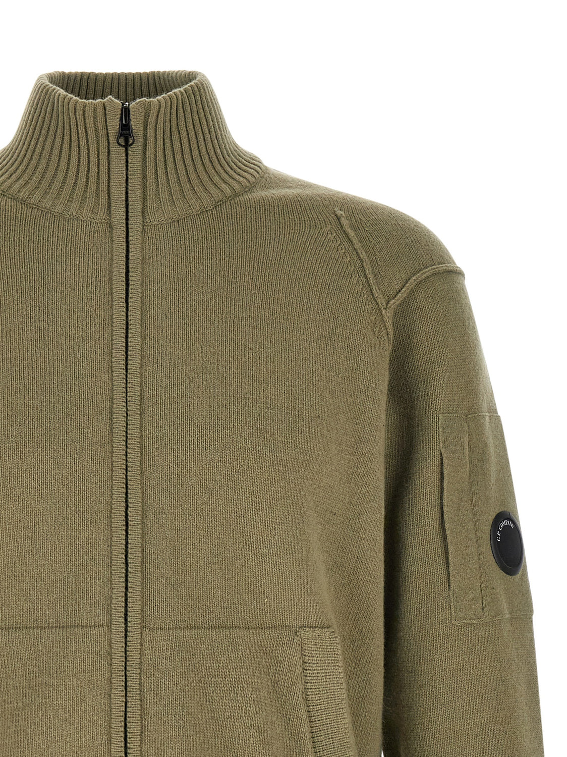 Bicolor Wool Cardigan