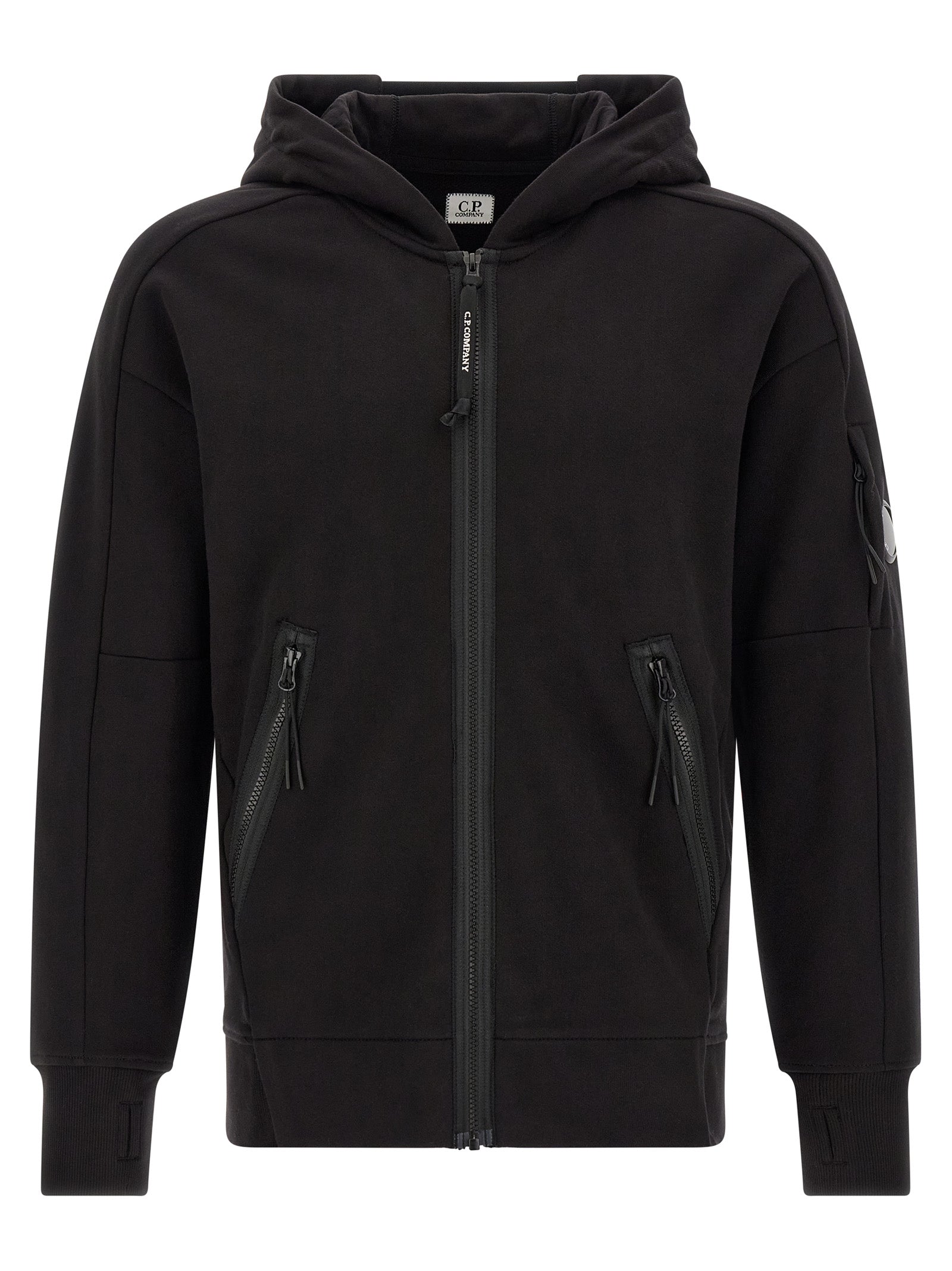 Black Cotton Sweatshirt