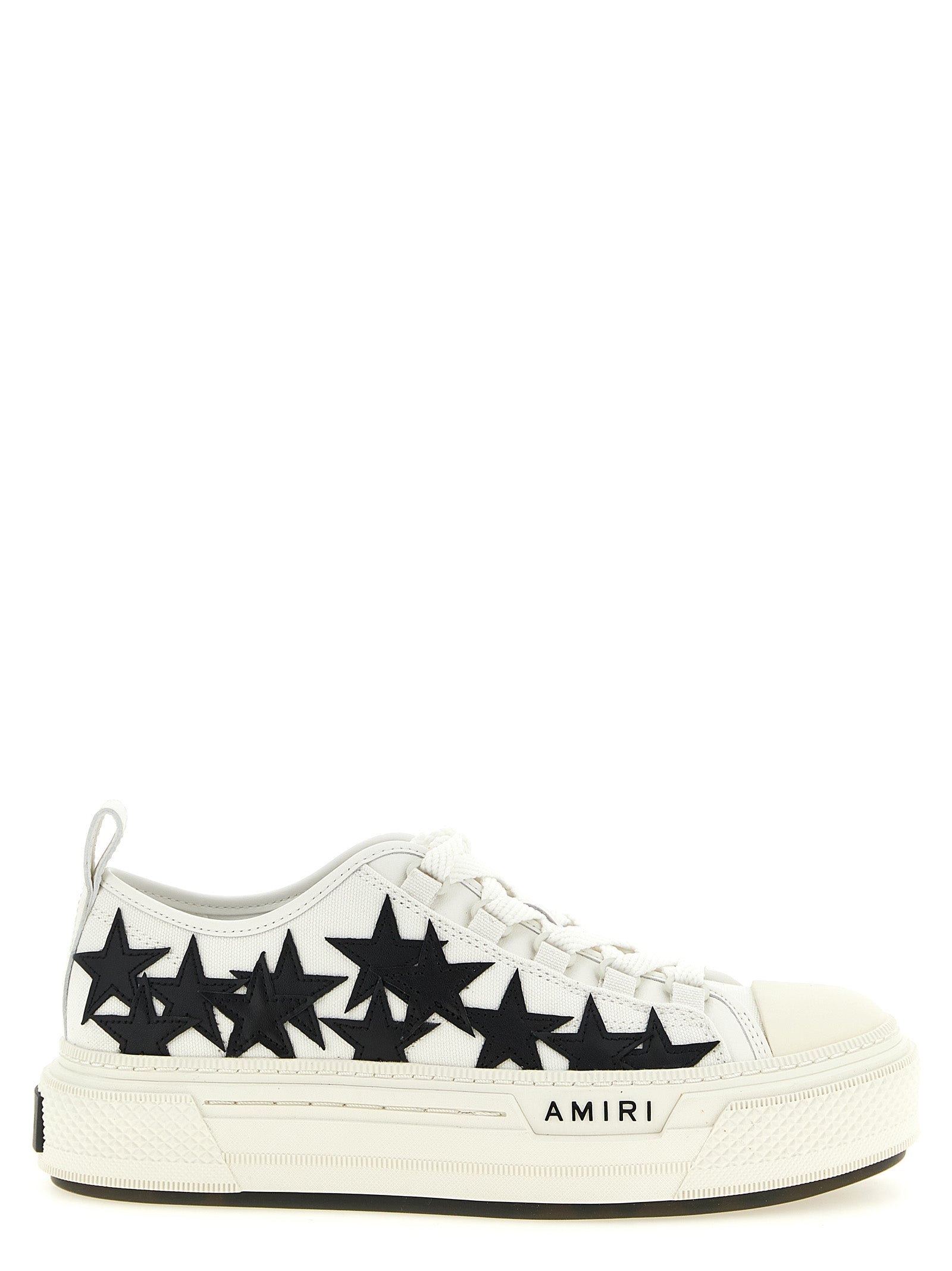 White Cotton Low Top Sneakers