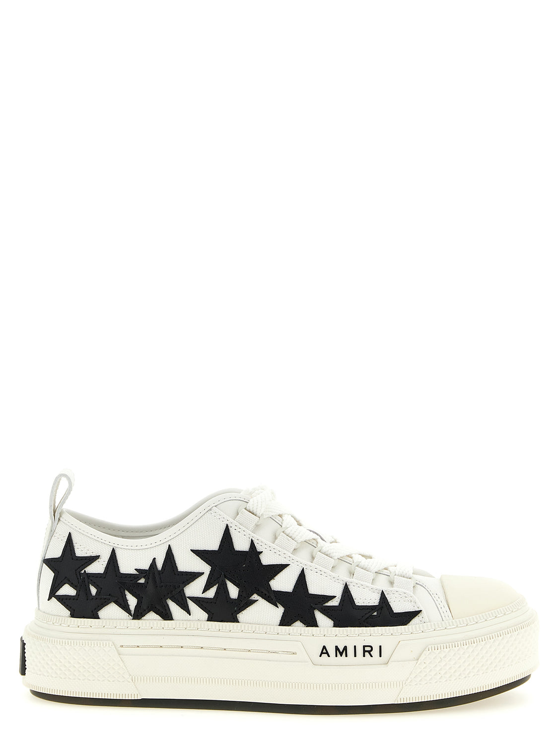 White Cotton Low Top Sneakers