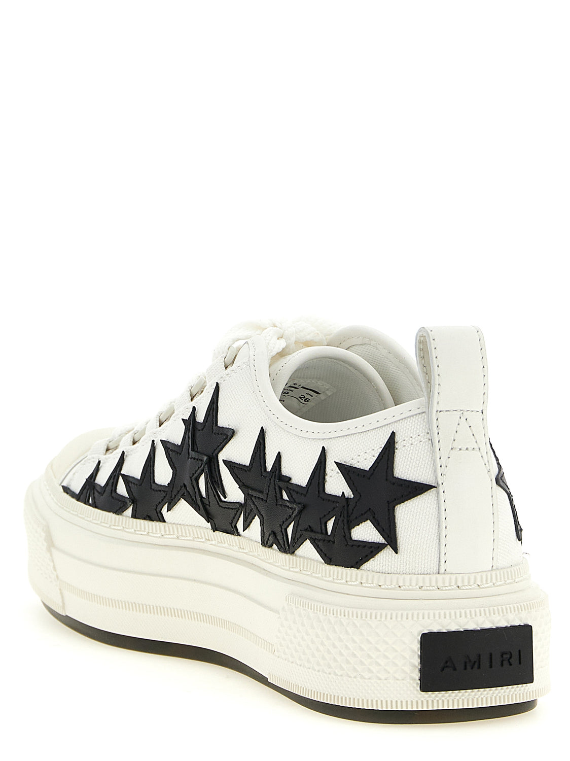 White Cotton Low Top Sneakers