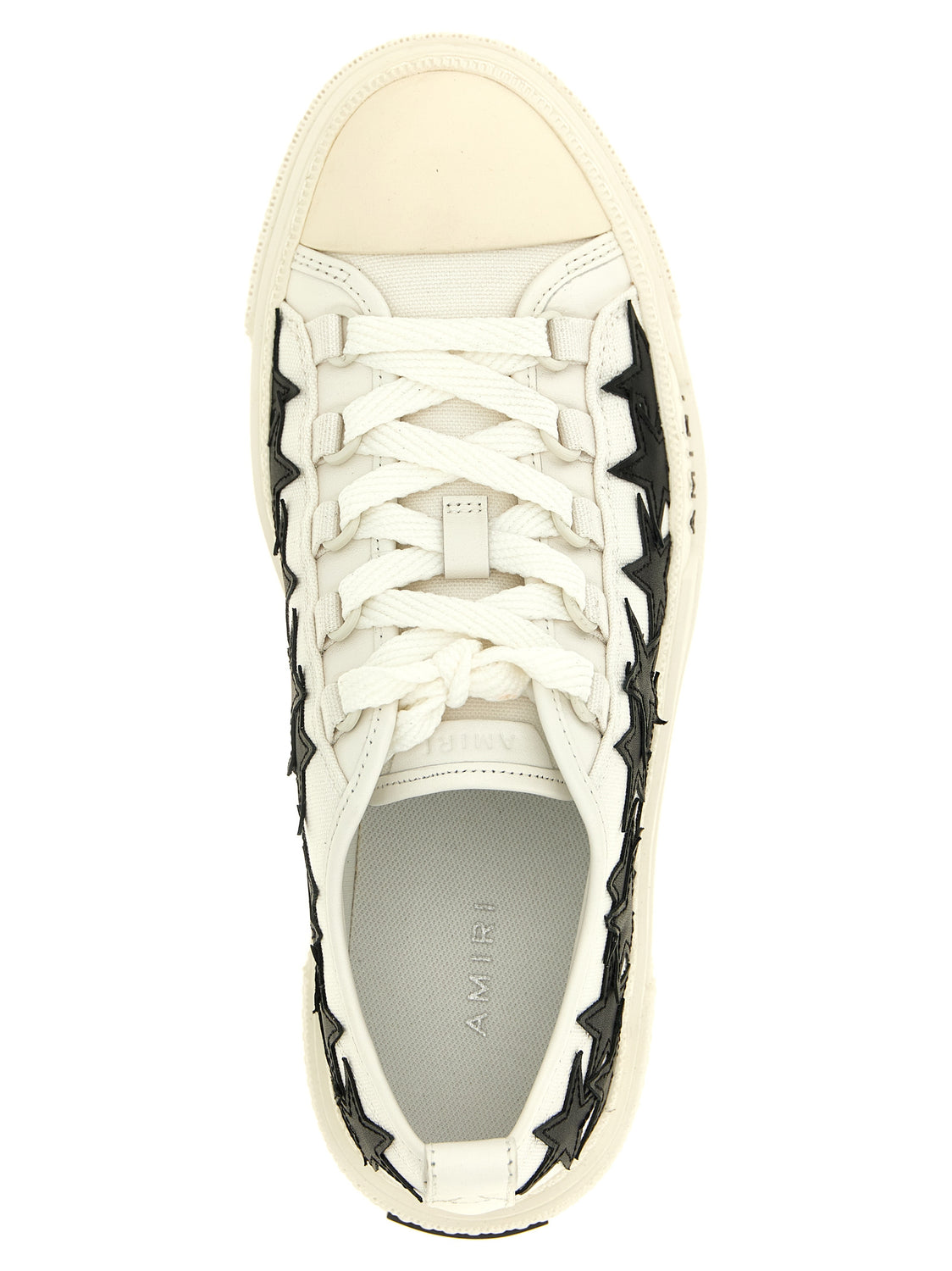 White Cotton Low Top Sneakers