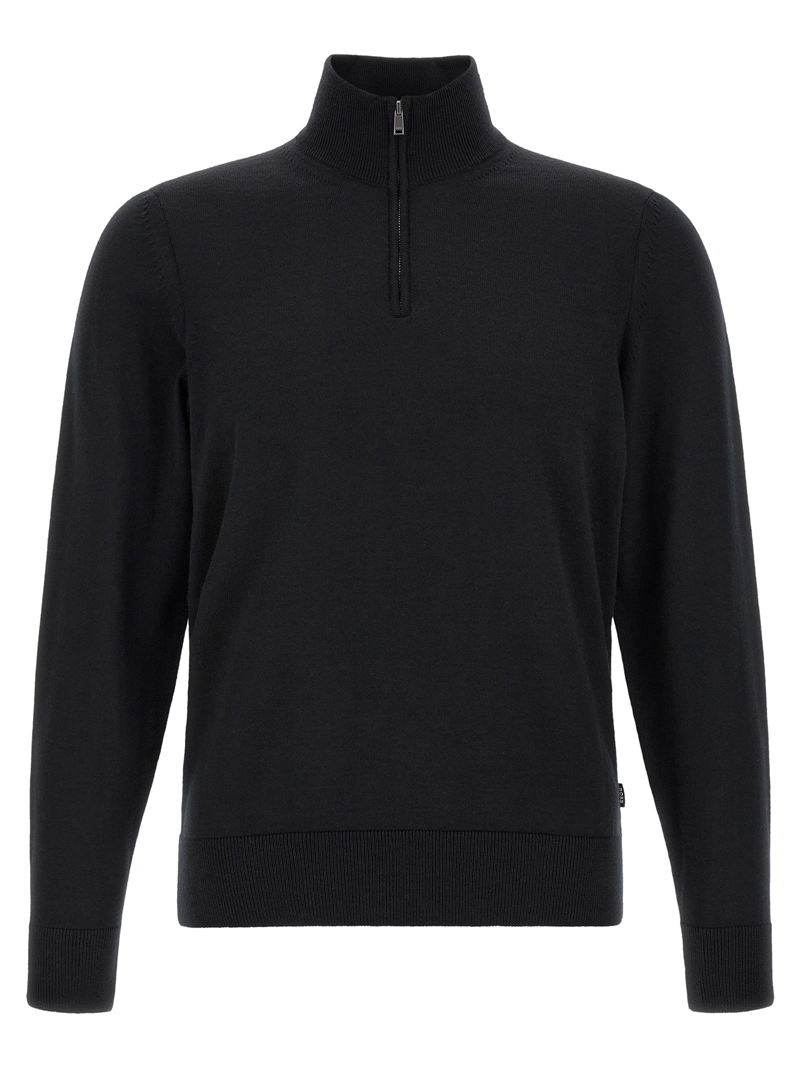 Black Virgin Wool Cardigan
