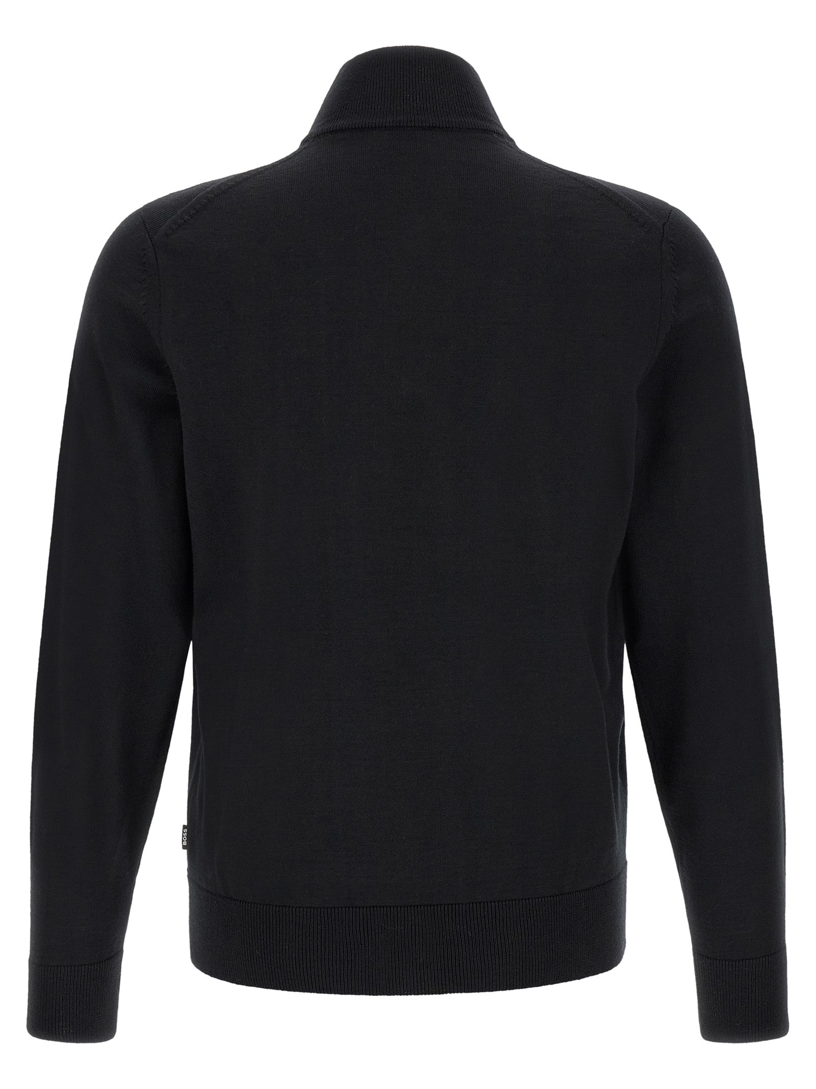 Black Virgin Wool Cardigan