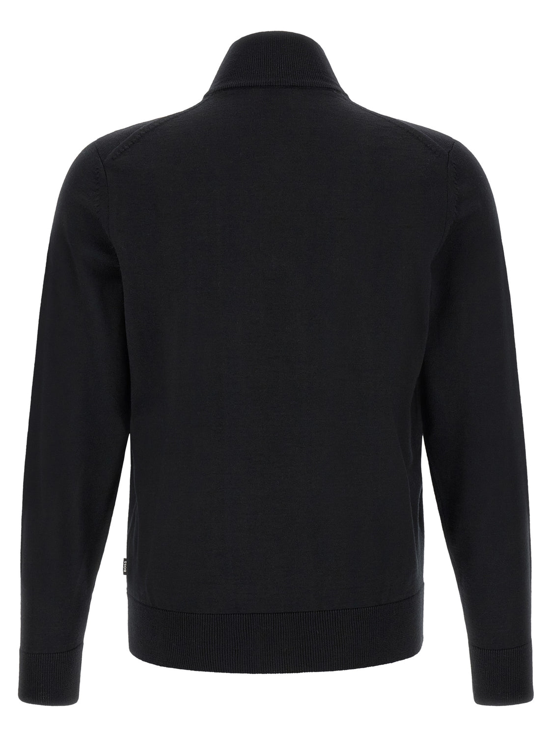 Black Virgin Wool Cardigan