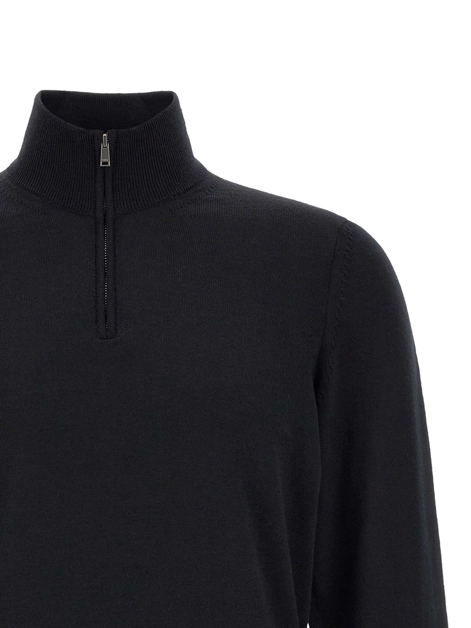 Black Virgin Wool Cardigan