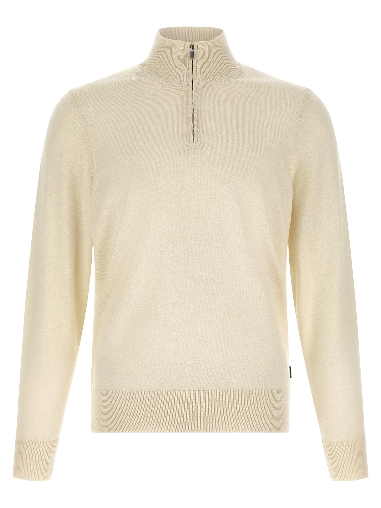 Beige Virgin Wool Cardigan