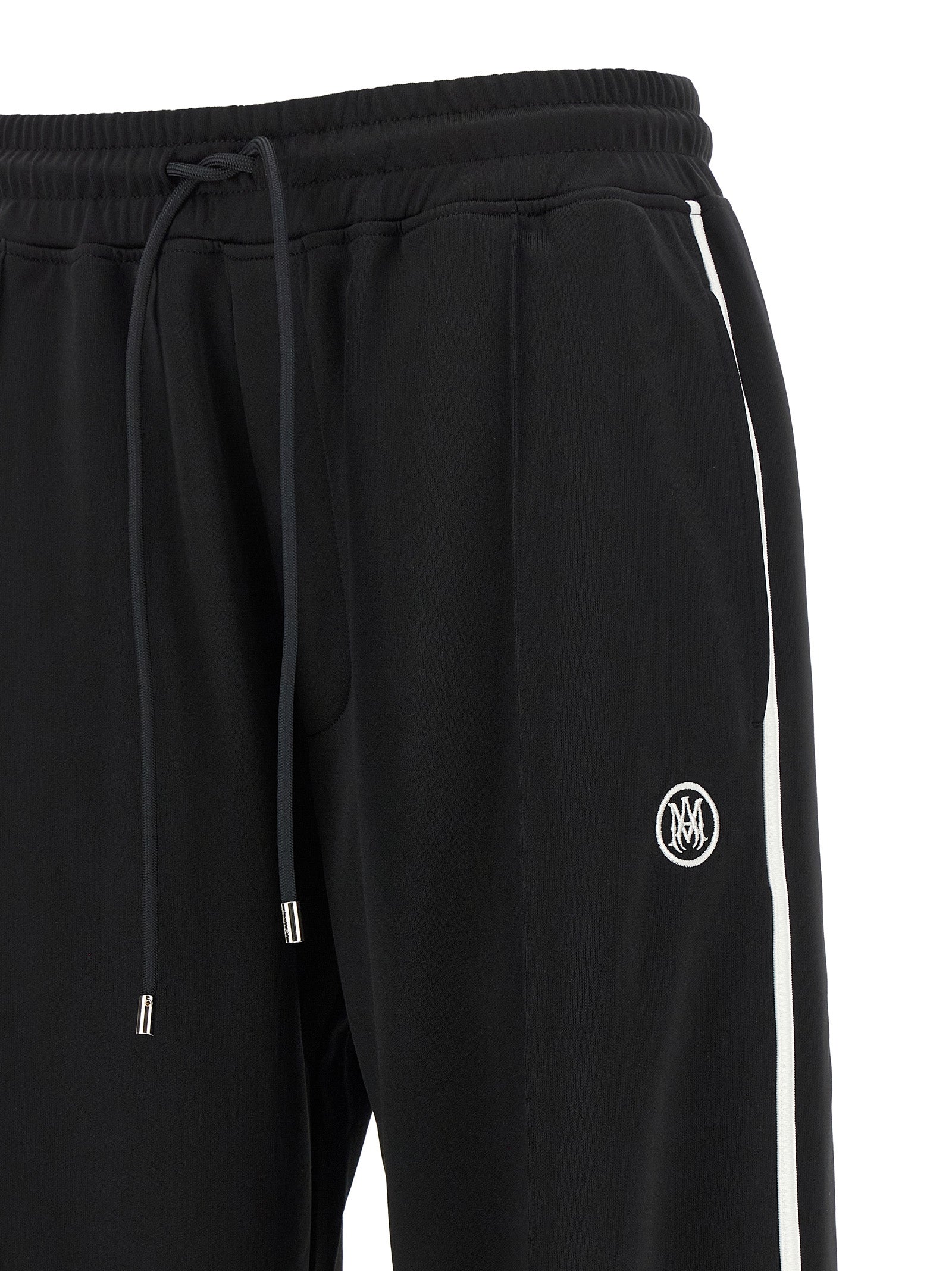 Black Polyester Joggers (Workout Pants)