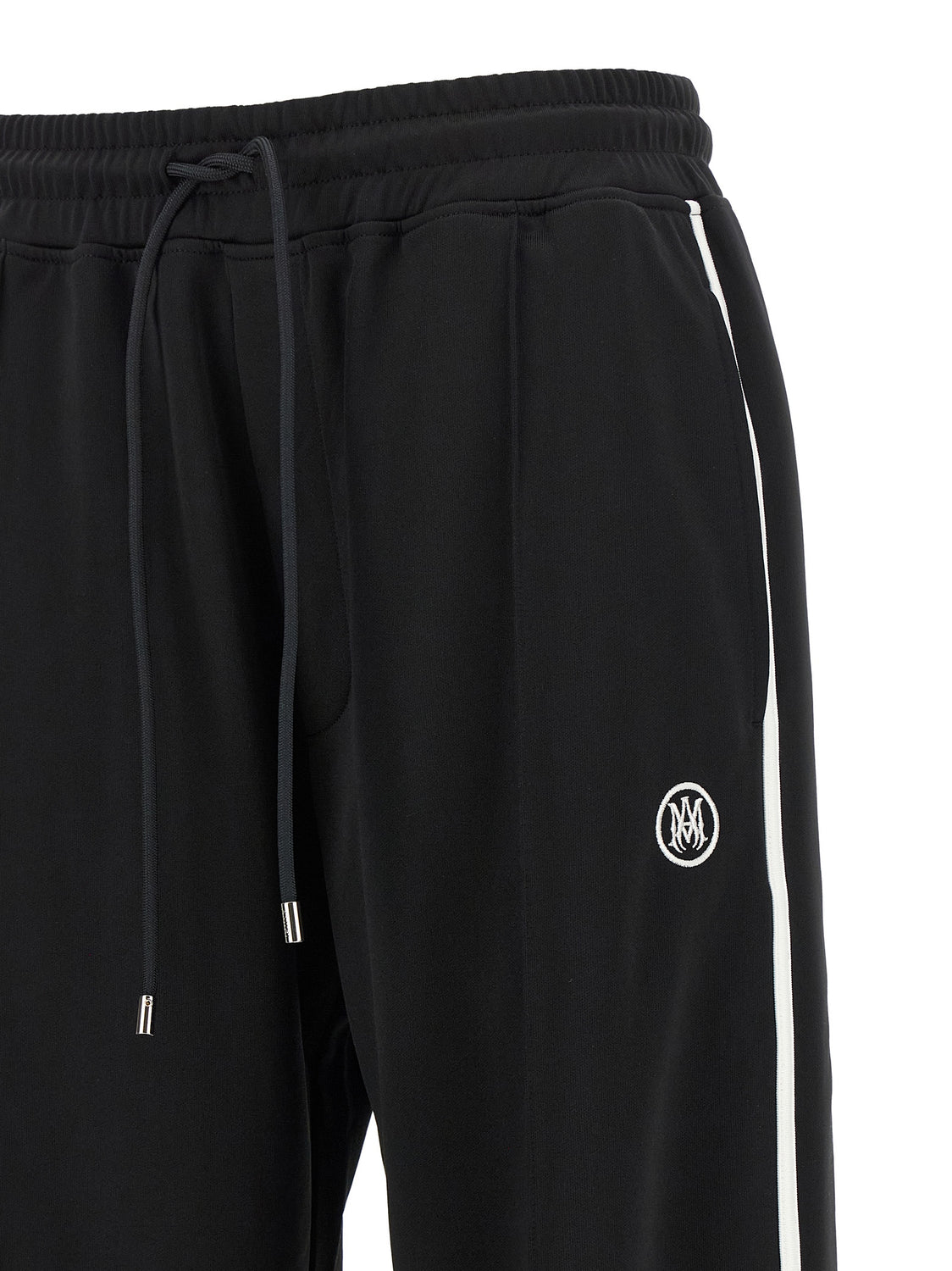 Black Polyester Joggers (Workout Pants)