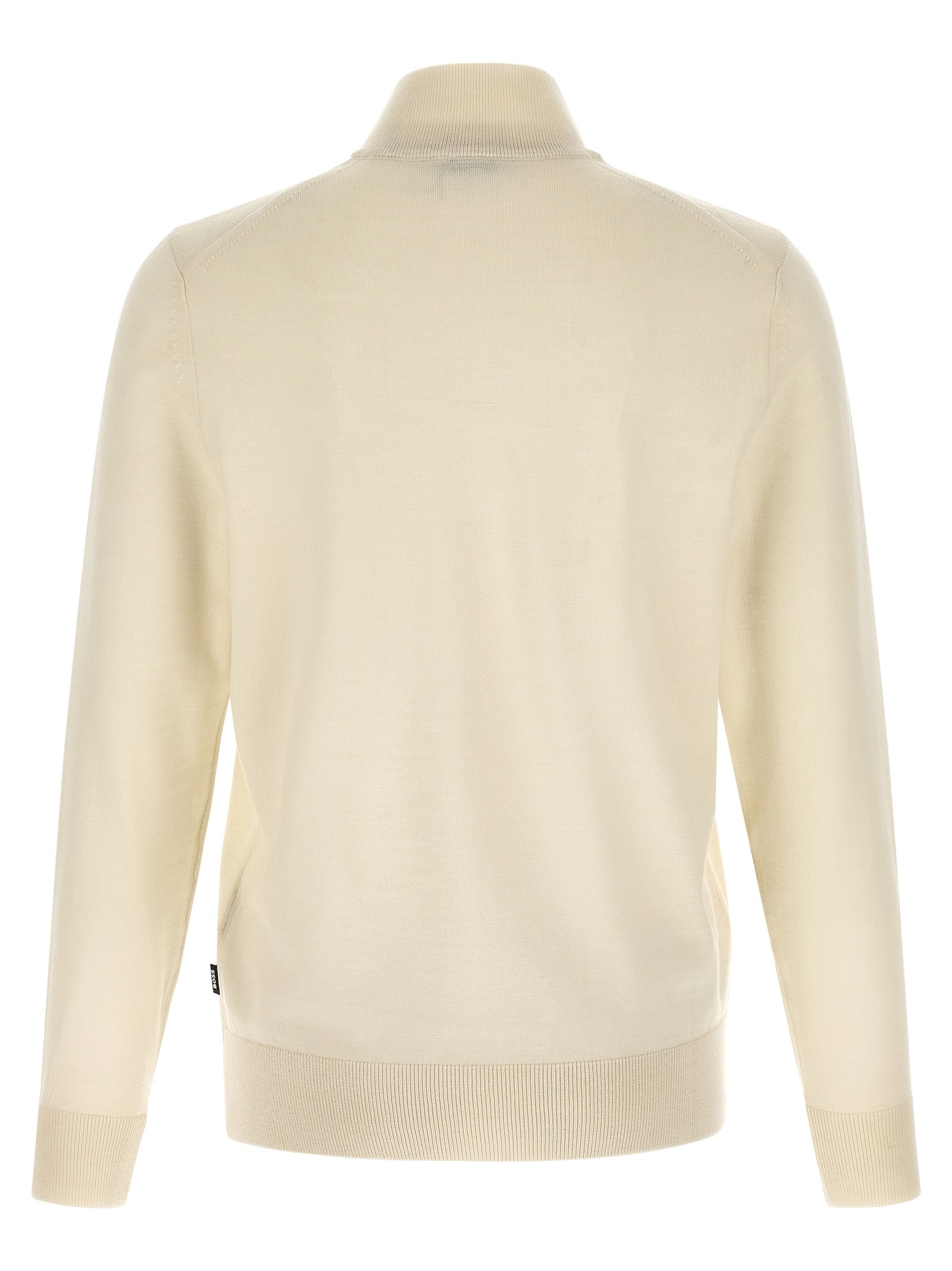 Beige Virgin Wool Cardigan