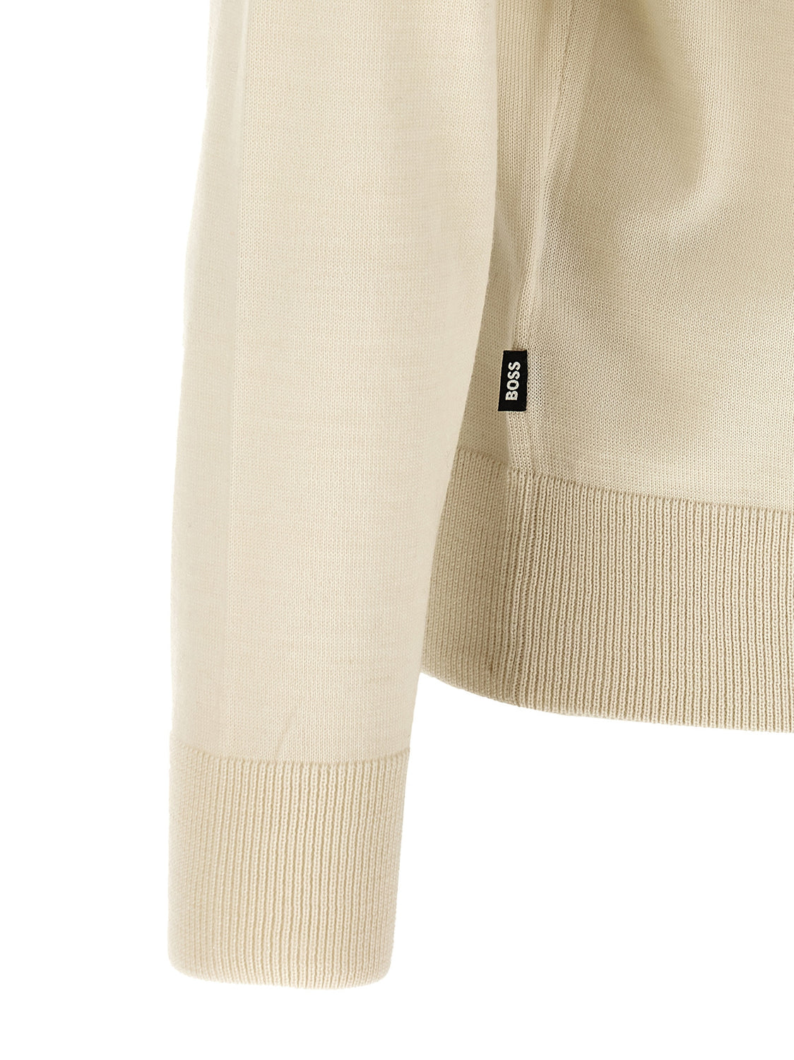 Beige Virgin Wool Cardigan