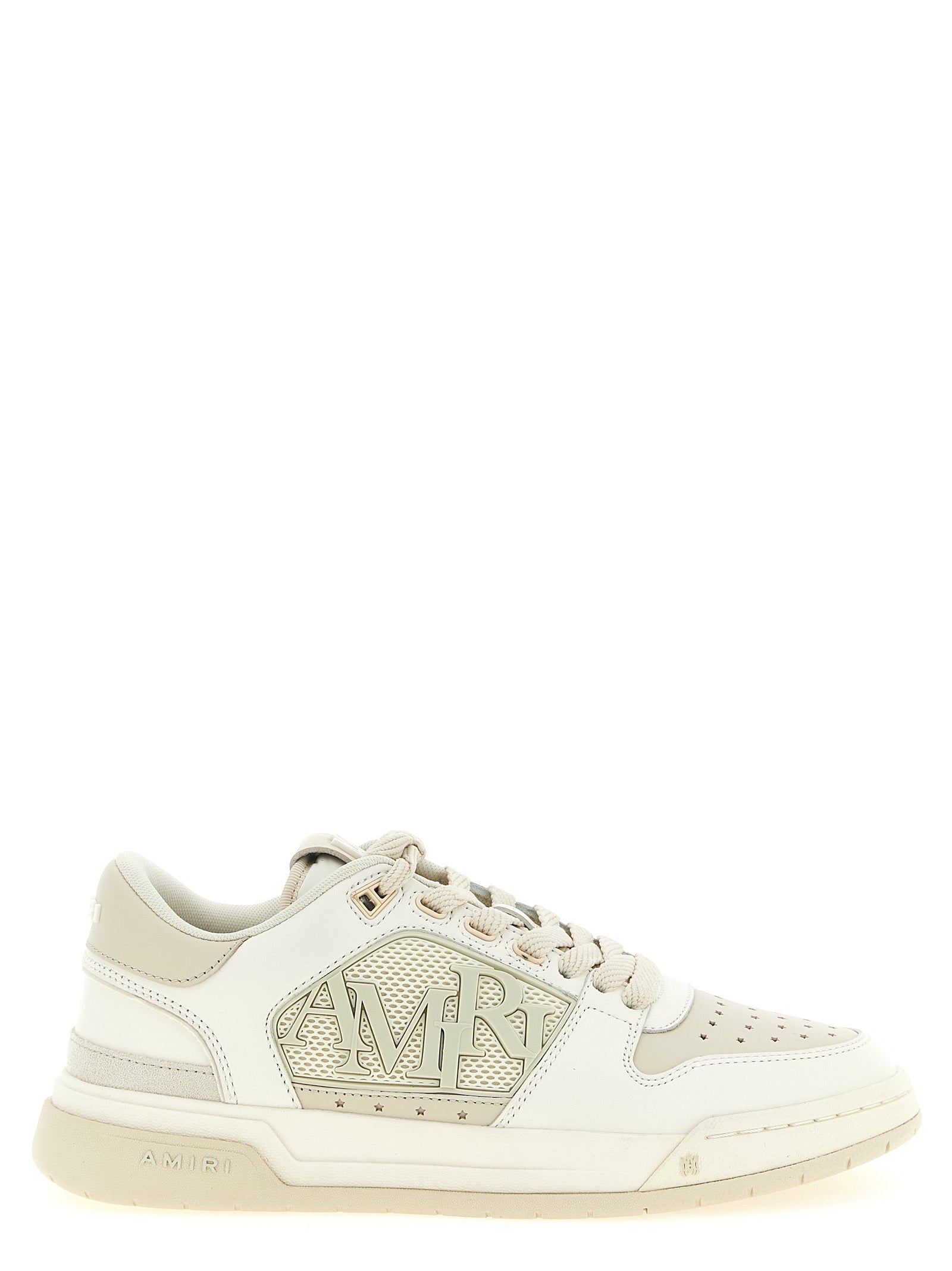 White Calfskin Low Top Sneakers