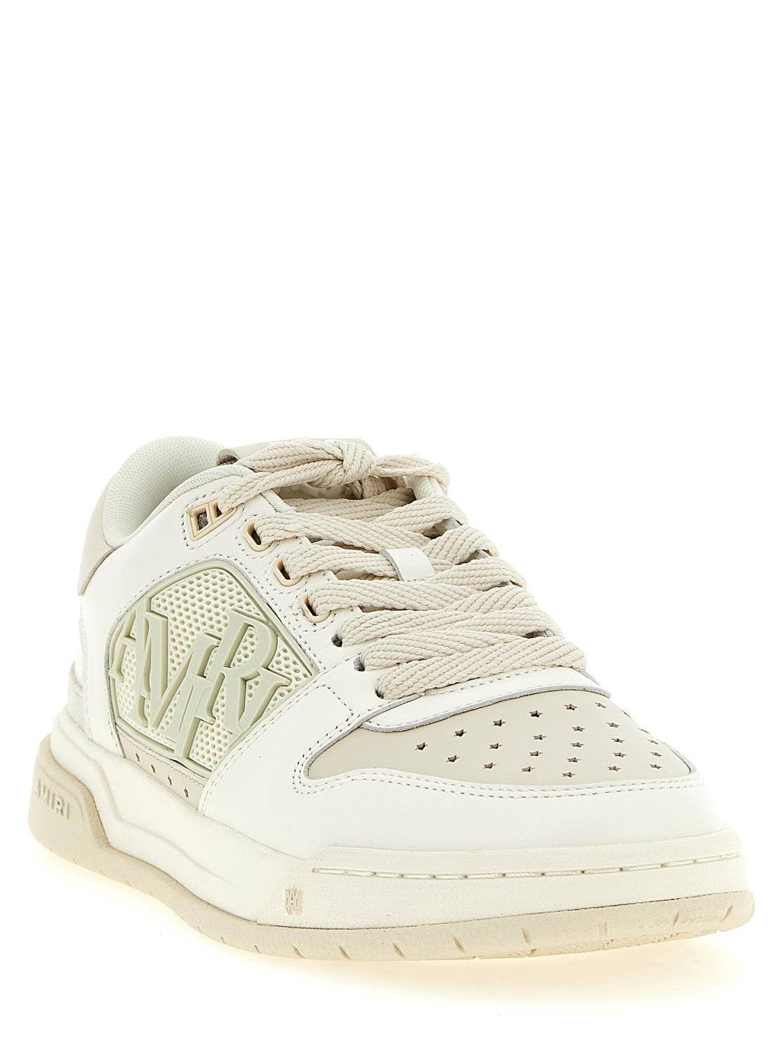 White Calfskin Low Top Sneakers