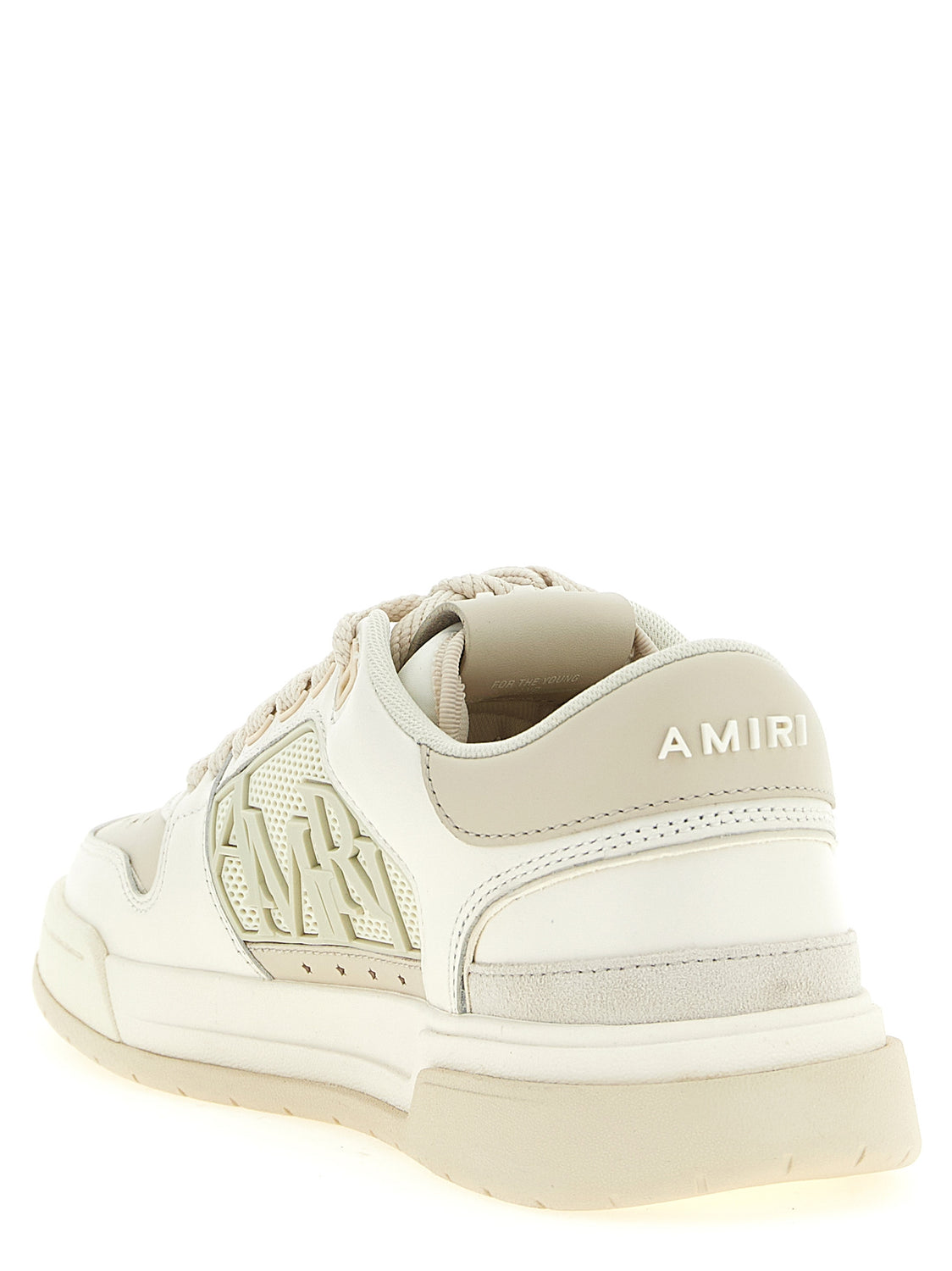 White Calfskin Low Top Sneakers