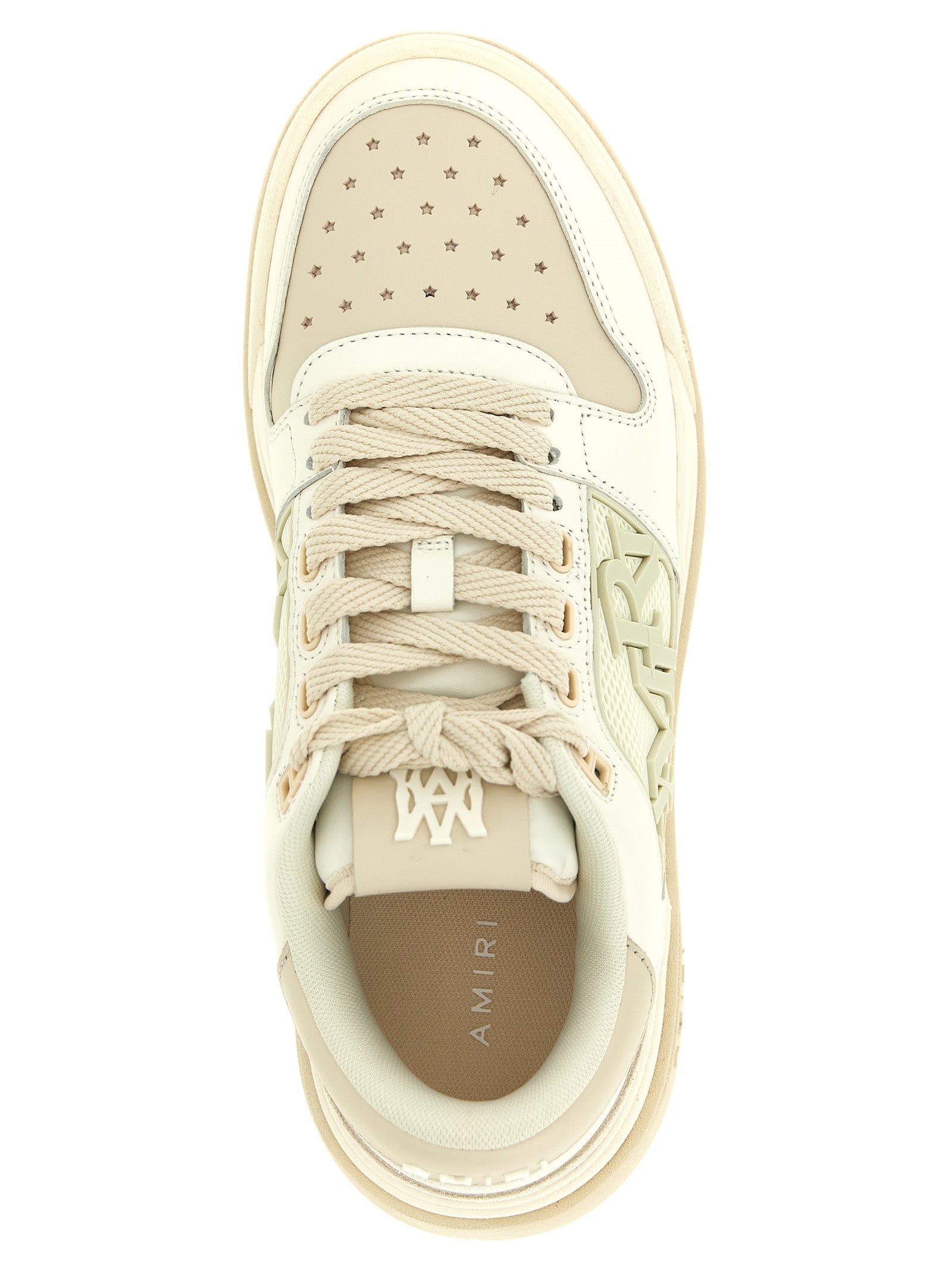White Calfskin Low Top Sneakers