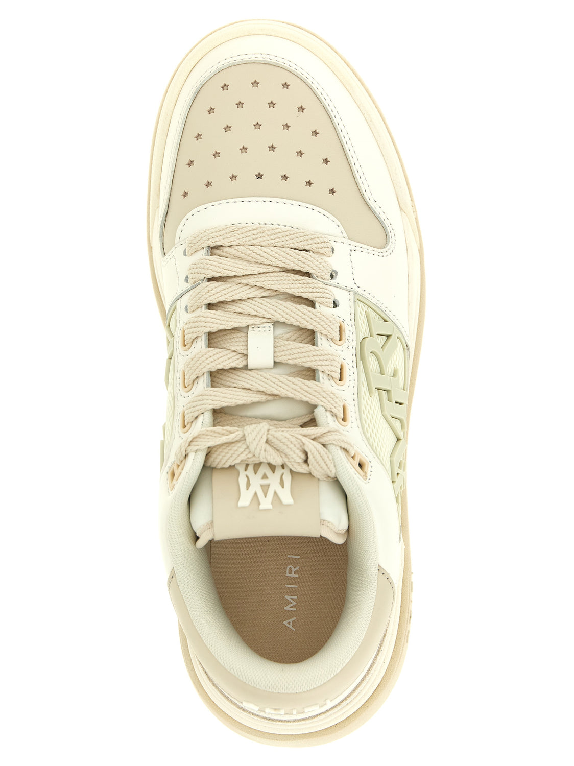White Calfskin Low Top Sneakers