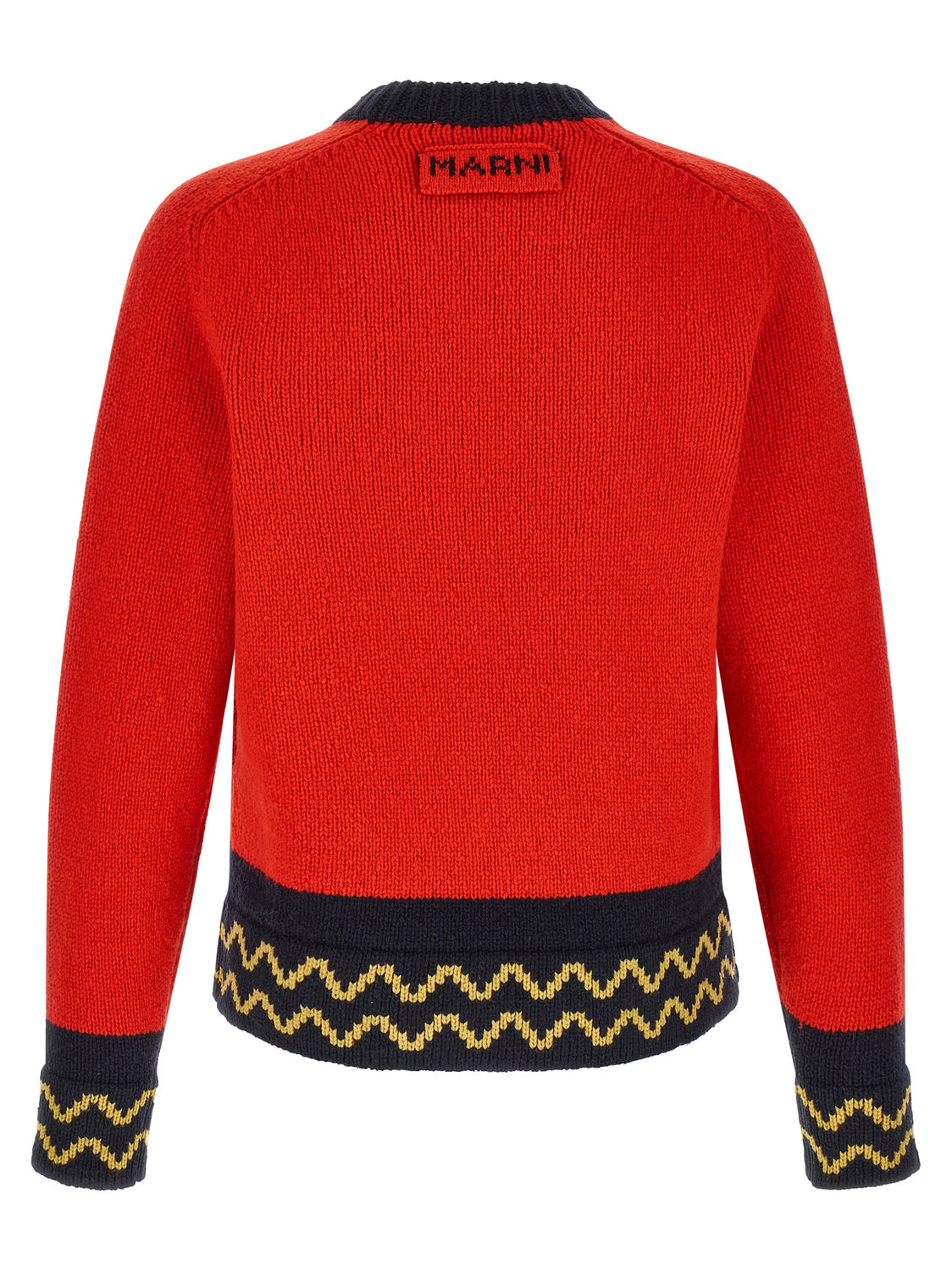 Red Wool Cardigan