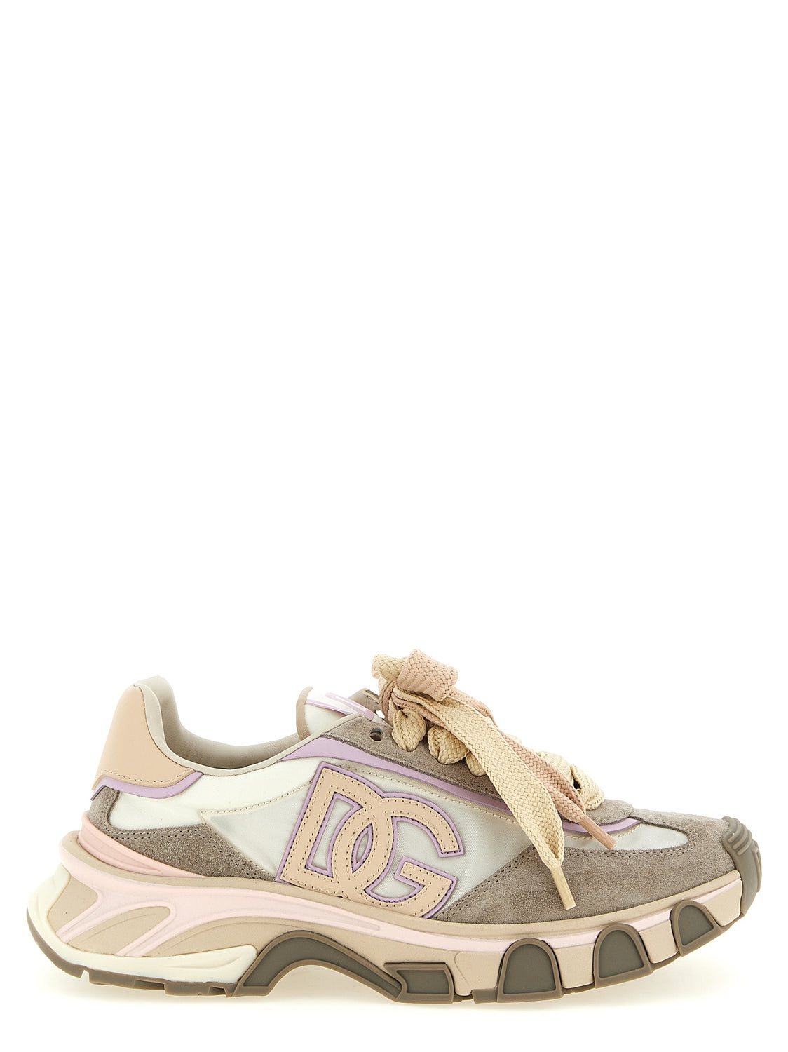 Beige Calfskin Athletic Sneakers