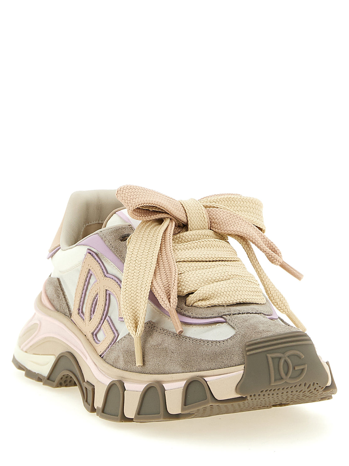 Beige Calfskin Athletic Sneakers